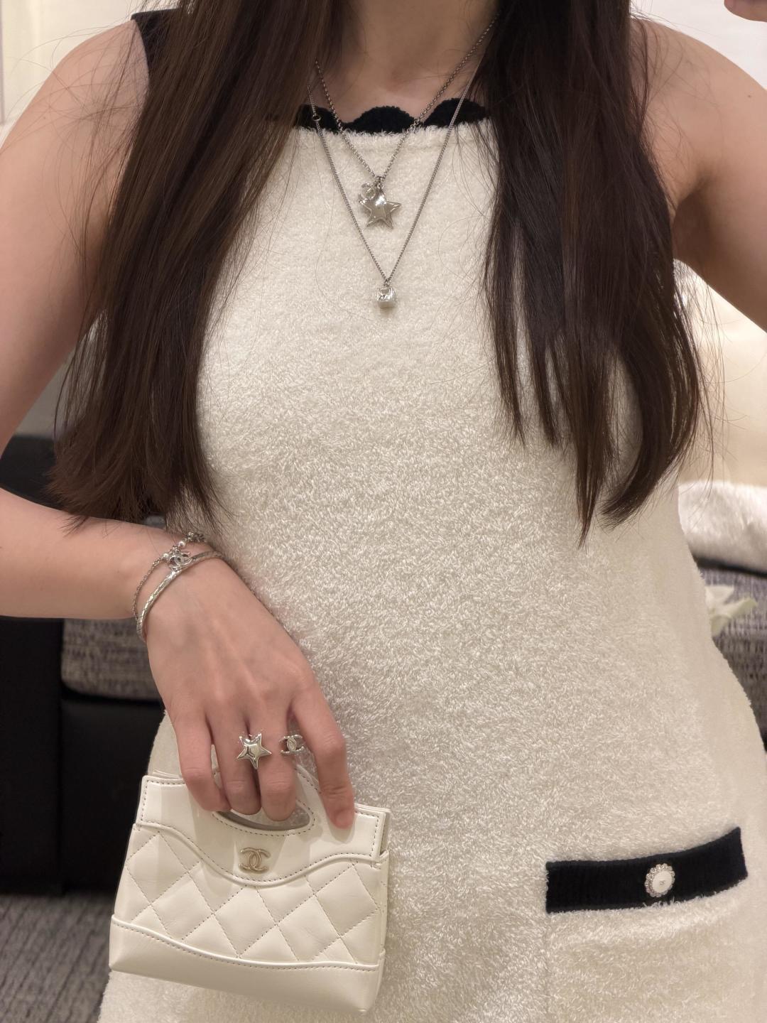 샤넬 파이브 포인티드 스타 더블 C 목걸이 66028 이미지 3