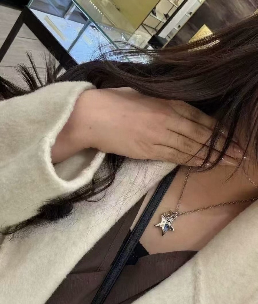 샤넬 파이브 포인티드 스타 더블 C 목걸이 66028 이미지 4