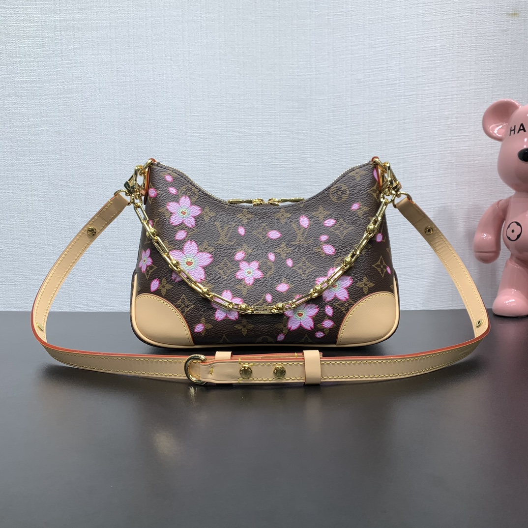 NO:187322,Super-grade original leather model number M13265 This Boulogne handbag comes from Louis Vuitton x Takashi Murakami replica series, which uses Monogram-coated canvas to set off the vitality of Cherry Blossom pattern. Classic leather shaped removable rivet straps and corners, and dazzling metal parts show exquisite style. 16 x 9.5 x 29 cm (height x width x length), LV premium version, louis vuitton, louis vuitton19860909特级 原厂皮 款号M13265 本款 Boulogne 手袋出自路易威登 x 村上隆复刻系列,以 Monogram 涂层帆布烘托 Cherry Blossom 图案的盎然生机.经典皮革塑造可拆卸铆钉肩带和包角,耀目金属件彰显考究格调. 16 x 9.5 x 29 厘米 (高 x 宽 x 长度),LV特级版本,louis vuitton,louis vuitton,Bag