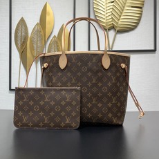 【顶级原单】 款号:M46975(钢扣) 本款 Neverfull 中号托特包为柔软 Monogram 帆 【顶级原单】 款号:M46975(钢扣) 本款 Neverfull 中号托特包为柔软 Monogram 帆
