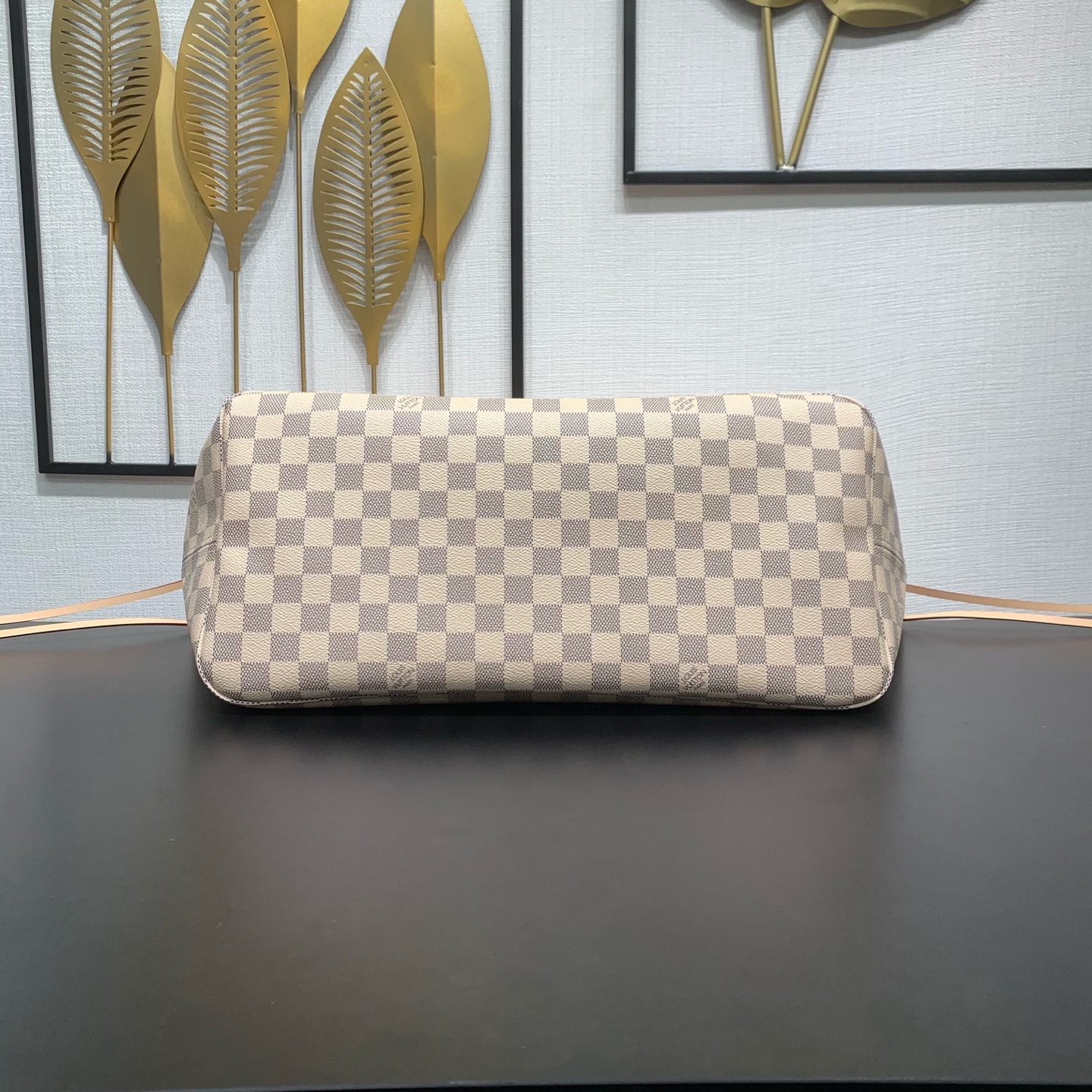 【顶级原单】 款号：N40601 钢扣        本款 Neverfull 大号托特包为 Damier Azur 帆