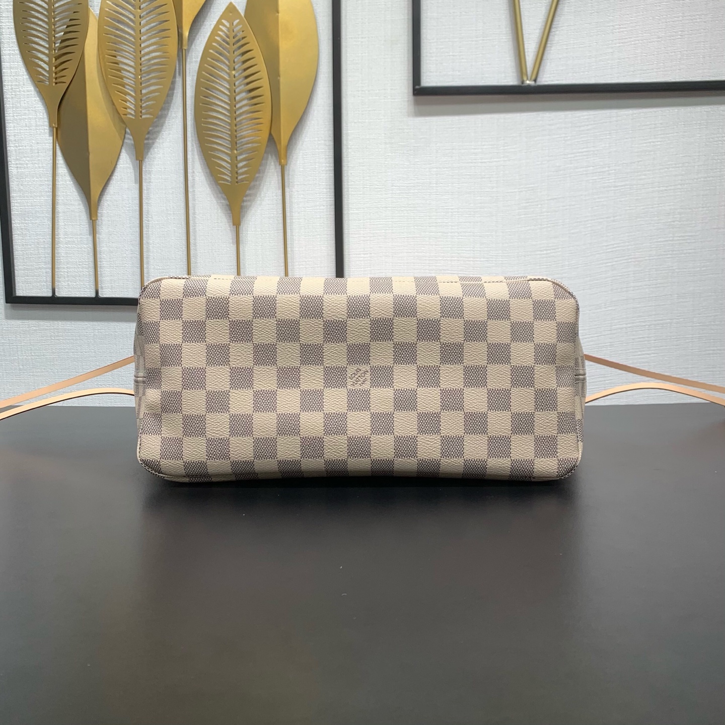 【顶级原单】 款号：N40603 钢扣        本款 Neverfull 中号托特包为 Damier Azur 帆