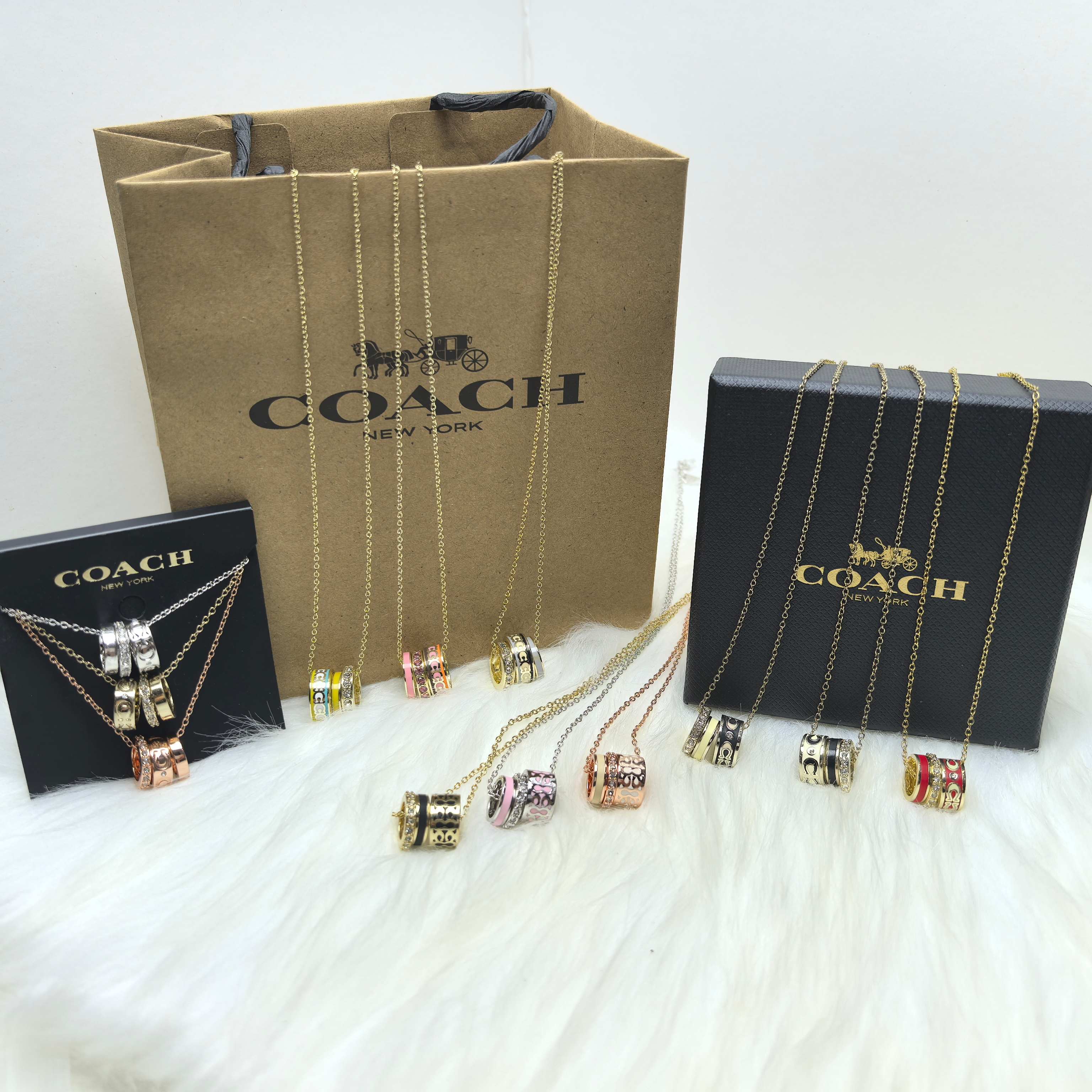 NO:580734,Coach three-ring necklace ready-made,Coach,coach,necklace19860909蔻驰三环项链一现货,蔻驰,coach,necklace,Jewelry