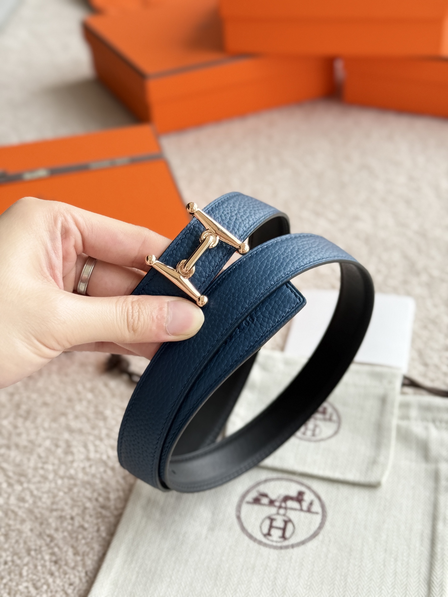 [Hermès Belts]Hermès 2.4-wide boutique hardware with high-quality Hermes women