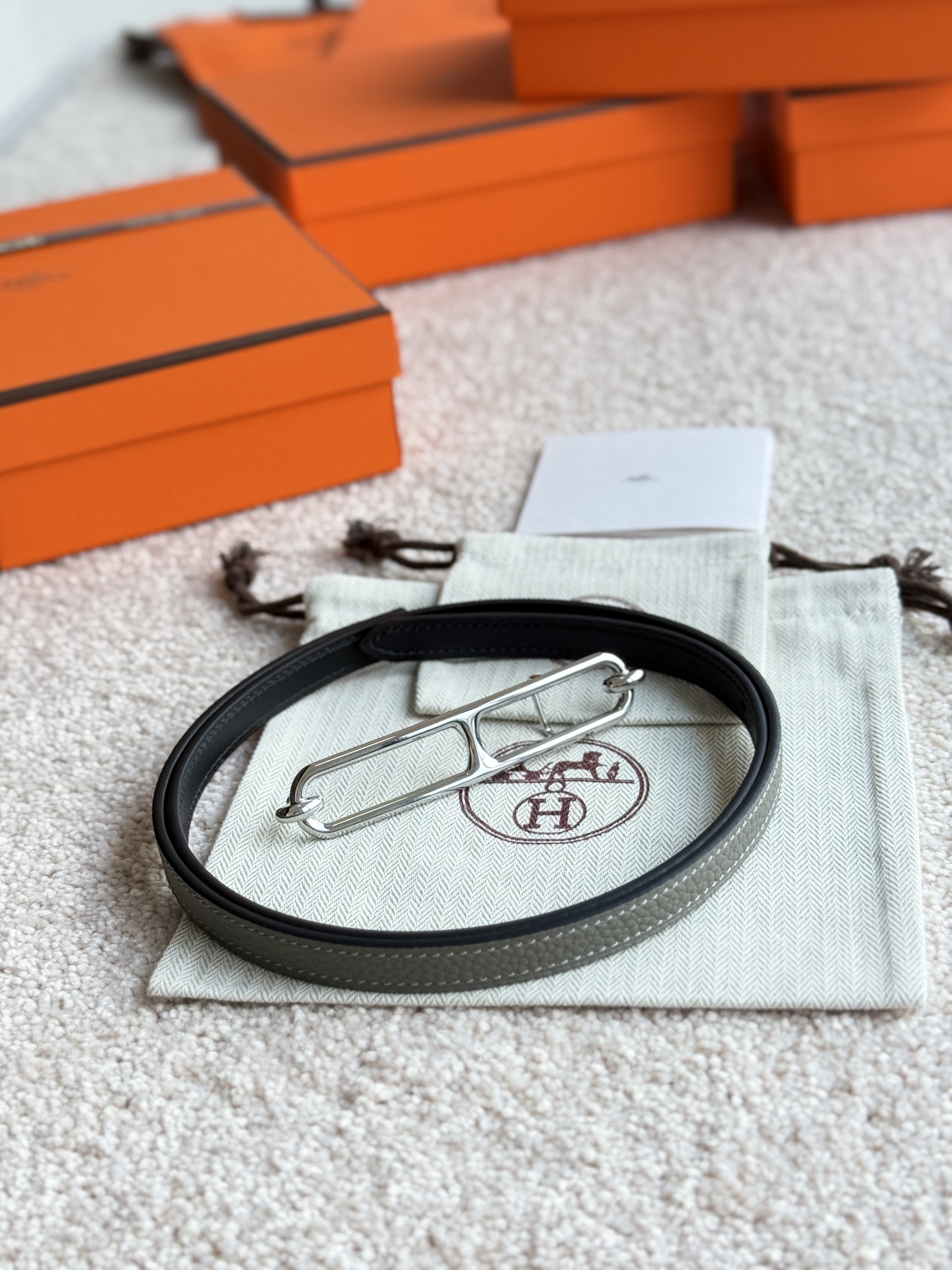 Hermes Roulis 13mm Women's Belt Togo Leather with Fine Hardware 7 i1745284035976 4285 0 6