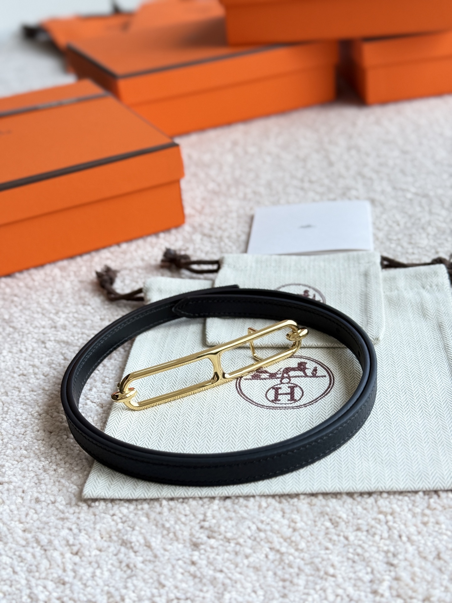 Hermes Roulis Togo Leather Belt, 13mm - Exquisite Women's Fashion Belt 8 i1745284177358 9838 0 6