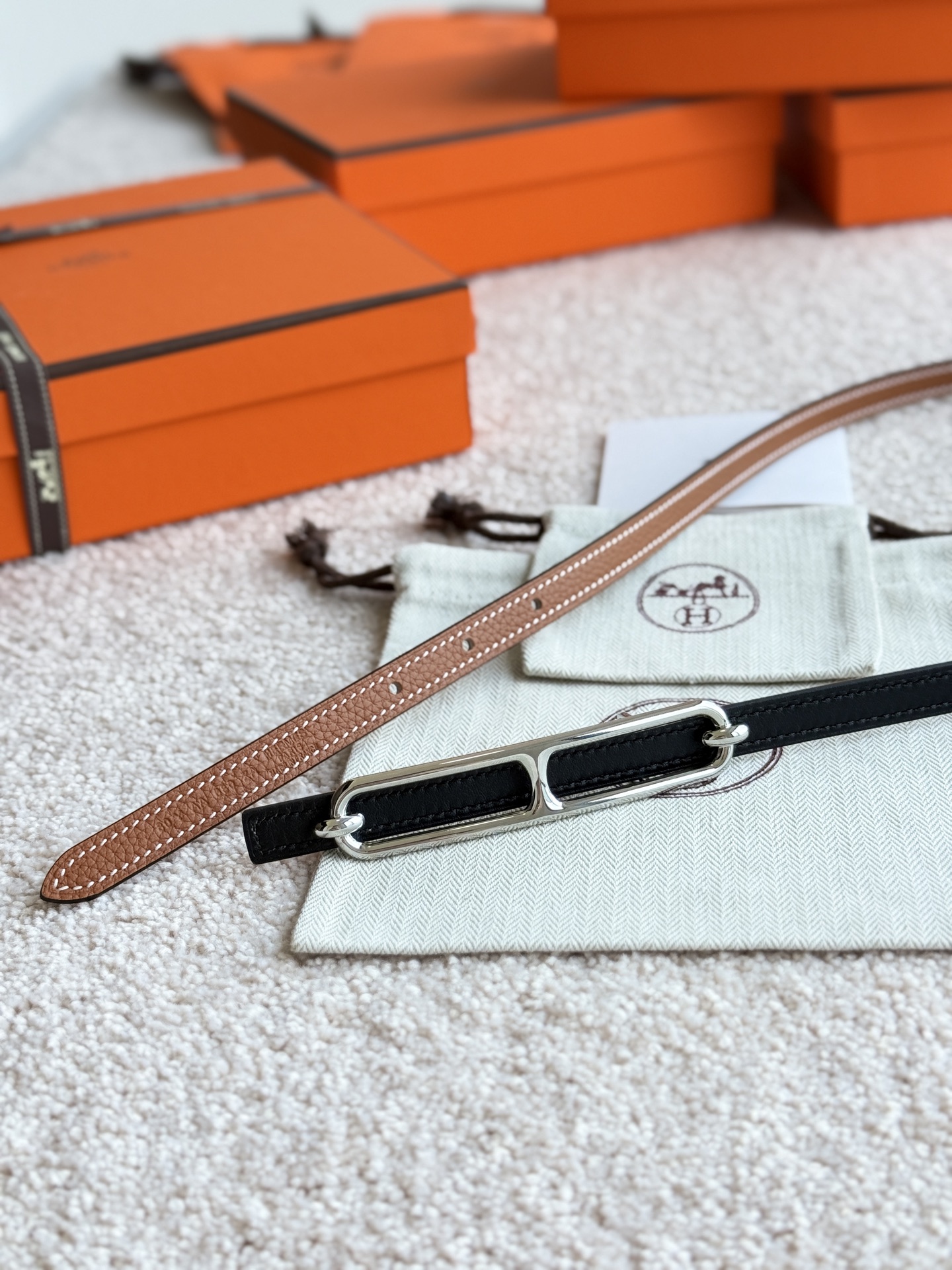 Hermes Roulis Togo Leather Belt with Buckle - 13mm Width 7 i1745284215654 1576 0 5