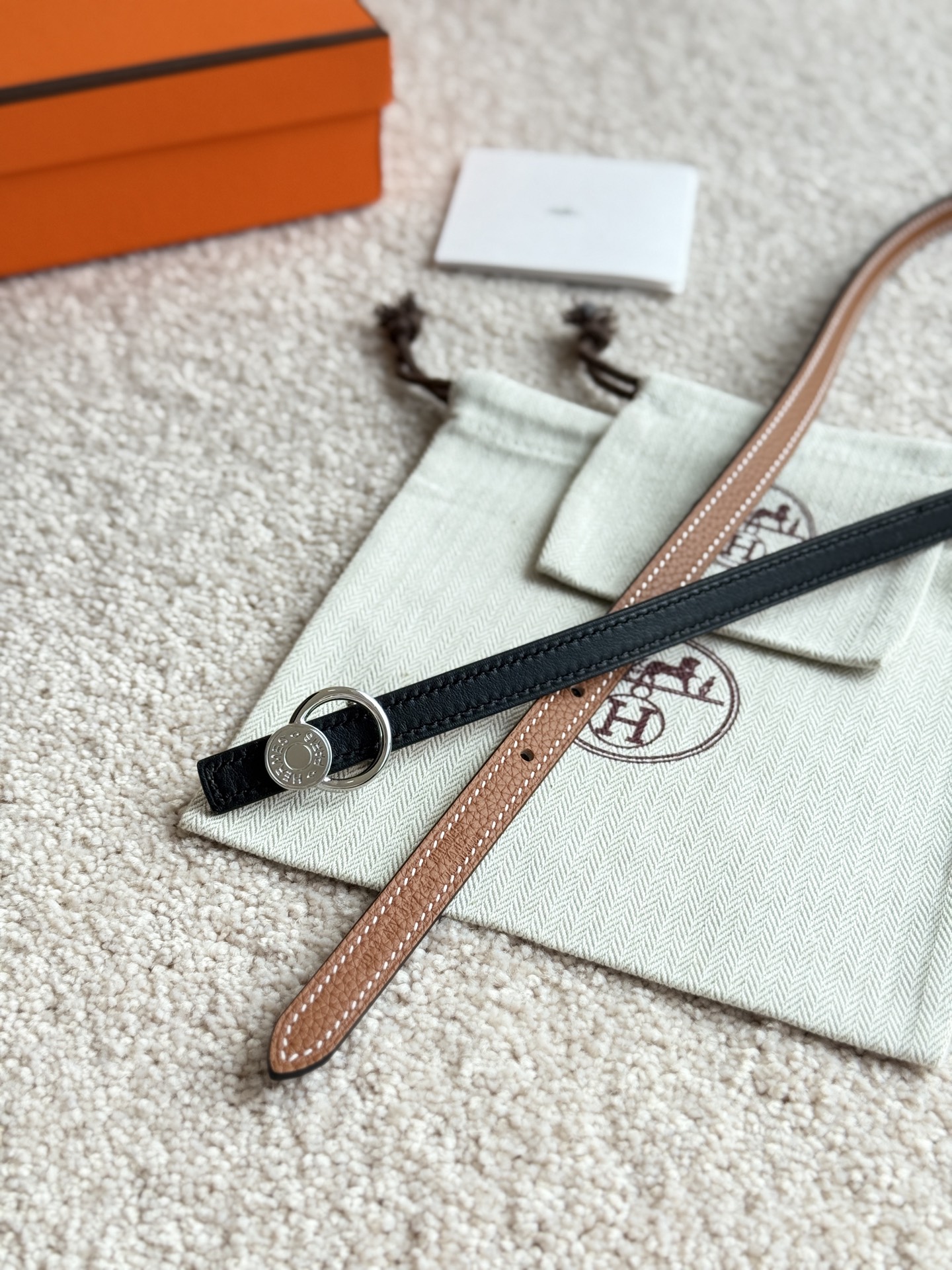 Hermes Women's Togo Leather Belt with Oscar Buckle - 13mm Width 5 i1745460568038 7431 0 4