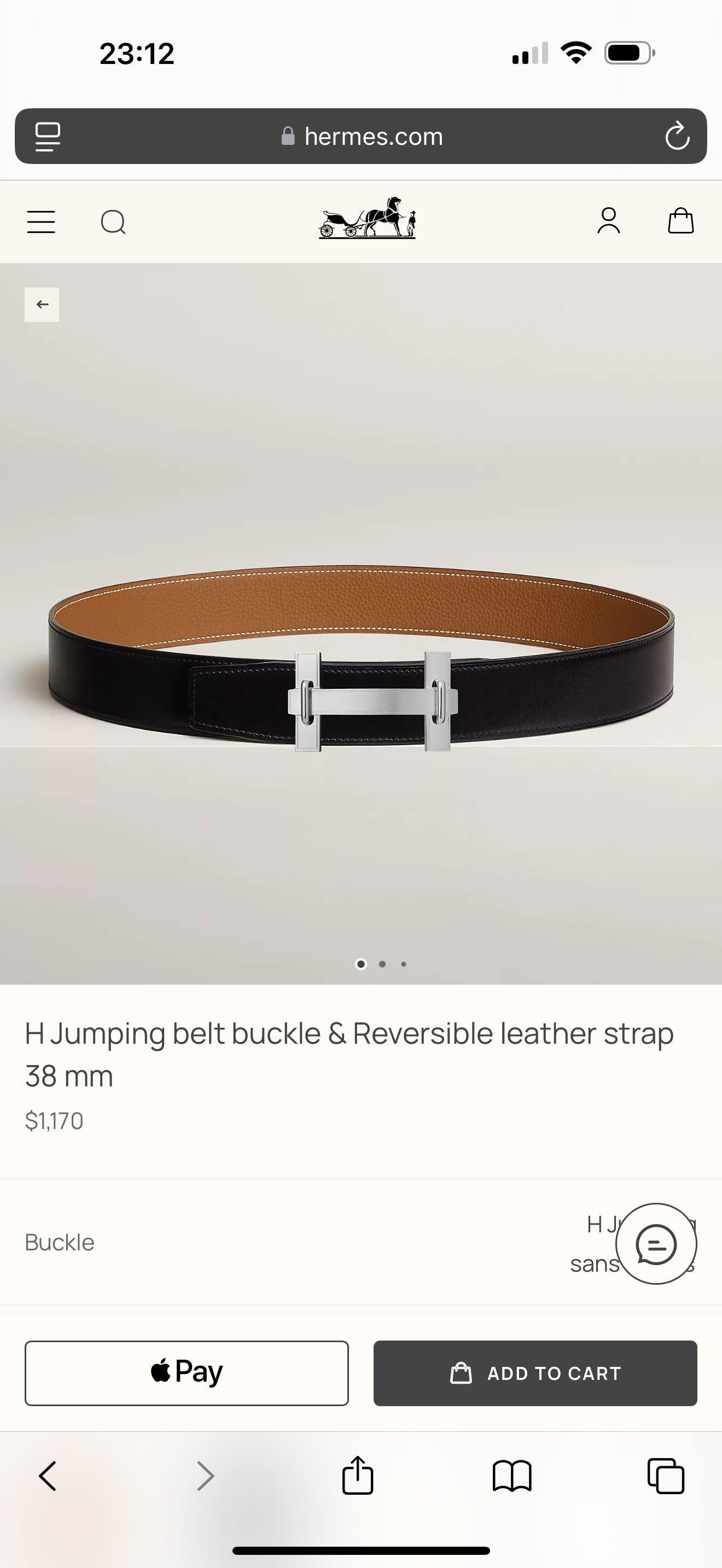  H JumPing 精品五金 搭配进口（金棕）togo皮 宽度38MM 以其精湛工艺高品质材料和经典设