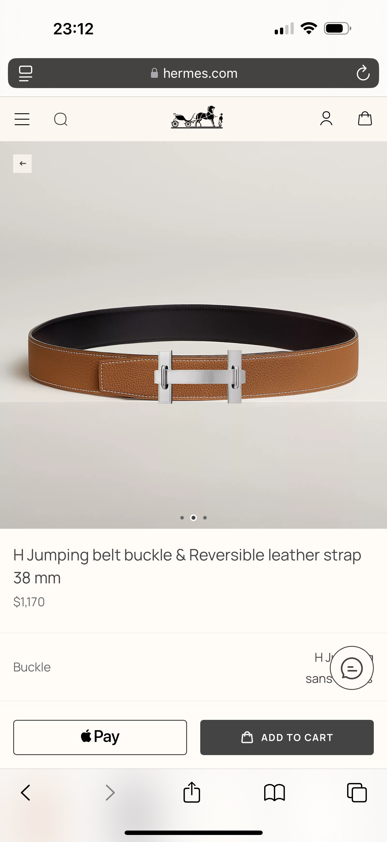  H JumPing 精品五金 搭配进口（金棕）togo皮 宽度38MM 以其精湛工艺高品质材料和经典设
