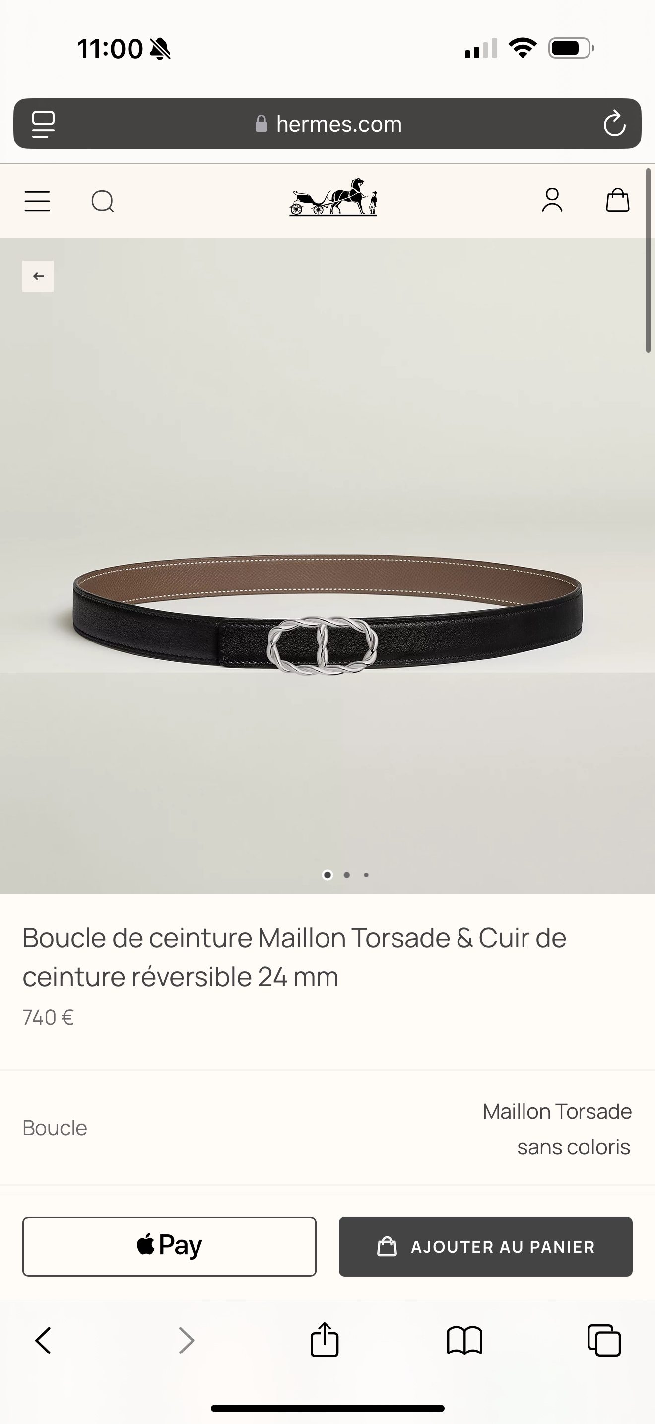 Hermes Women's Leather Belt with Maillon Buckle, 24MM - Epsom Leather, Elegant Design 2 i1747971701515 2634 0 7