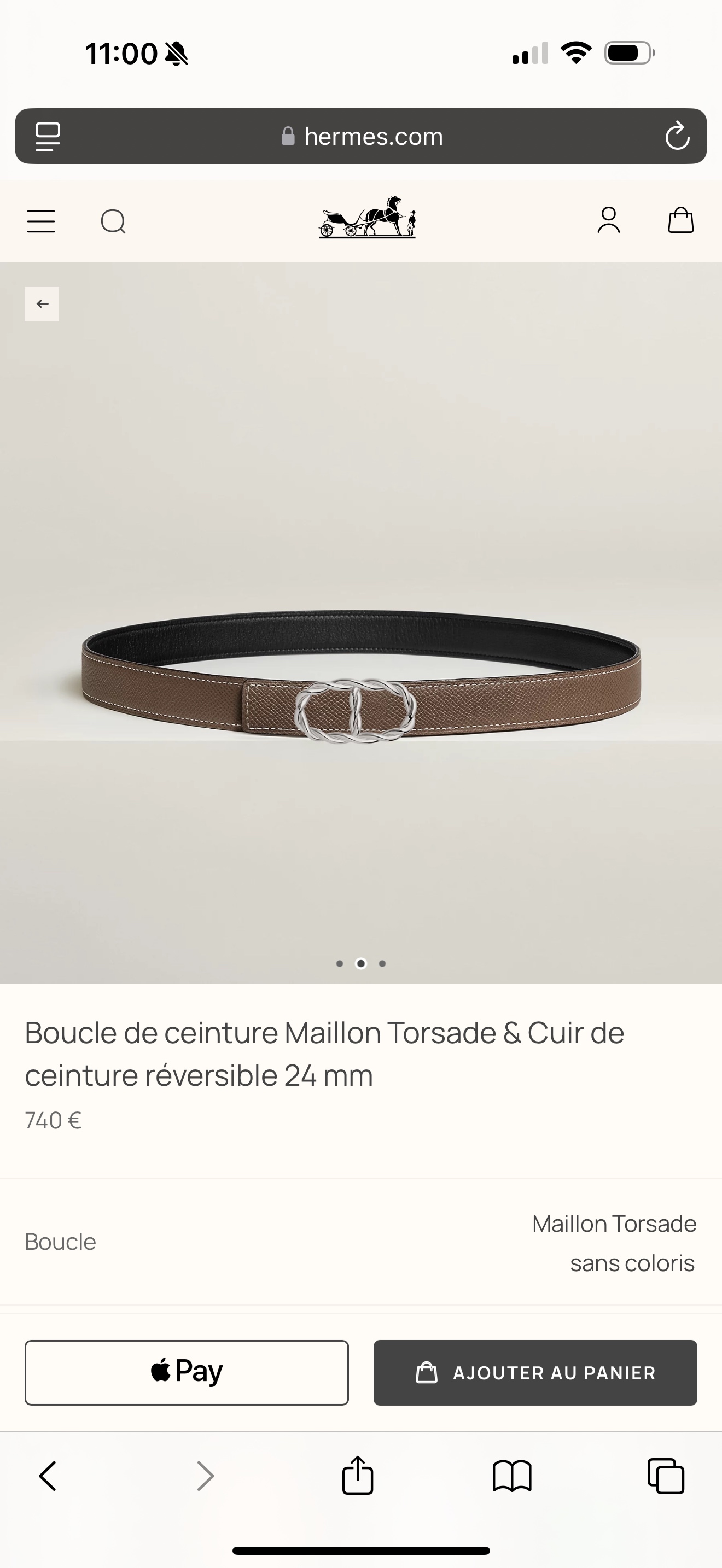 Hermes Women's Leather Belt with Maillon Buckle, 24MM - Epsom Leather, Elegant Design 3 i1747971703343 5243 0 8