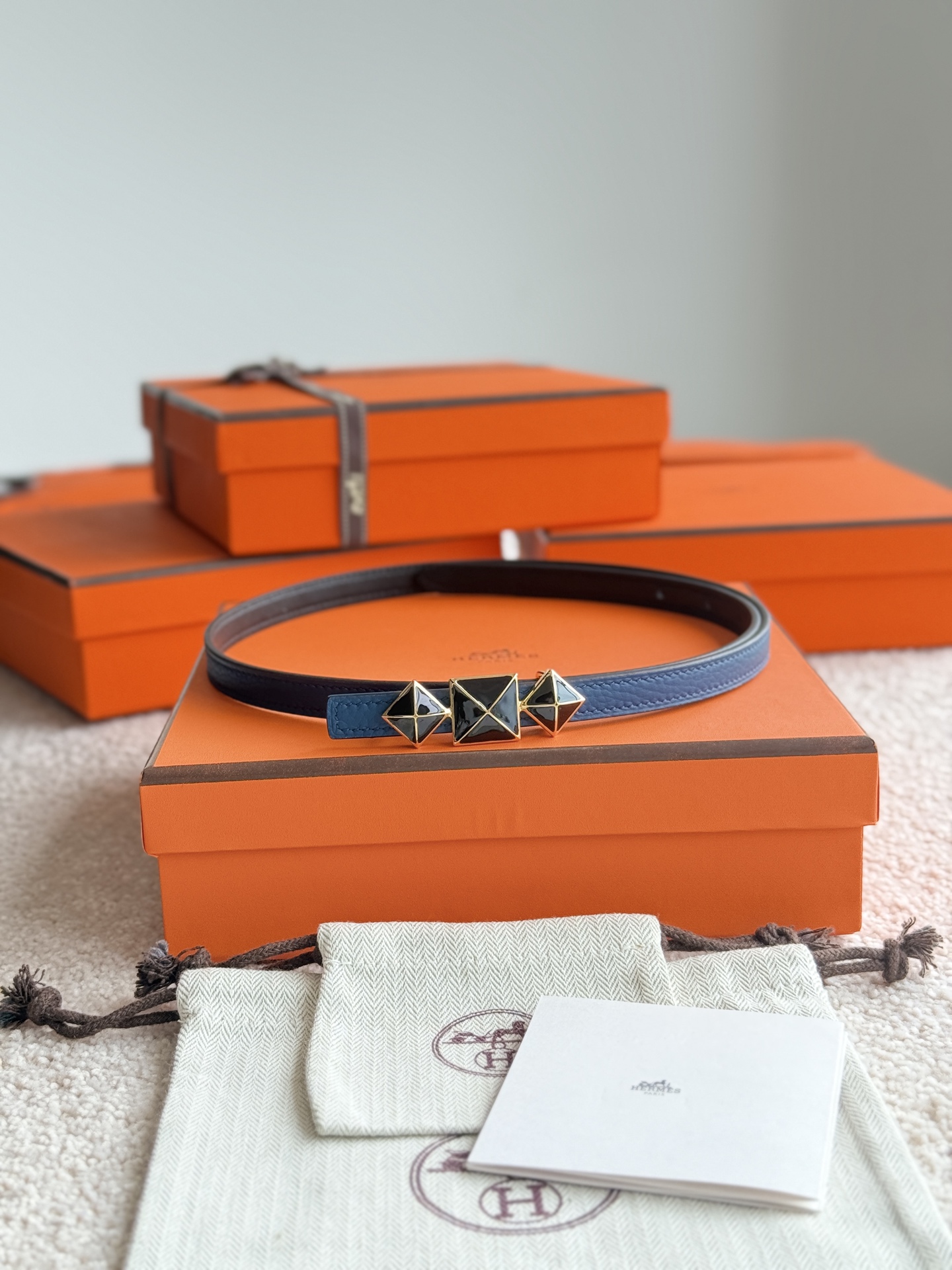 Hermes Women's Belt Togo Leather 13MM - Designer Fashion Belt 2 i1748054037549 9712 0 0