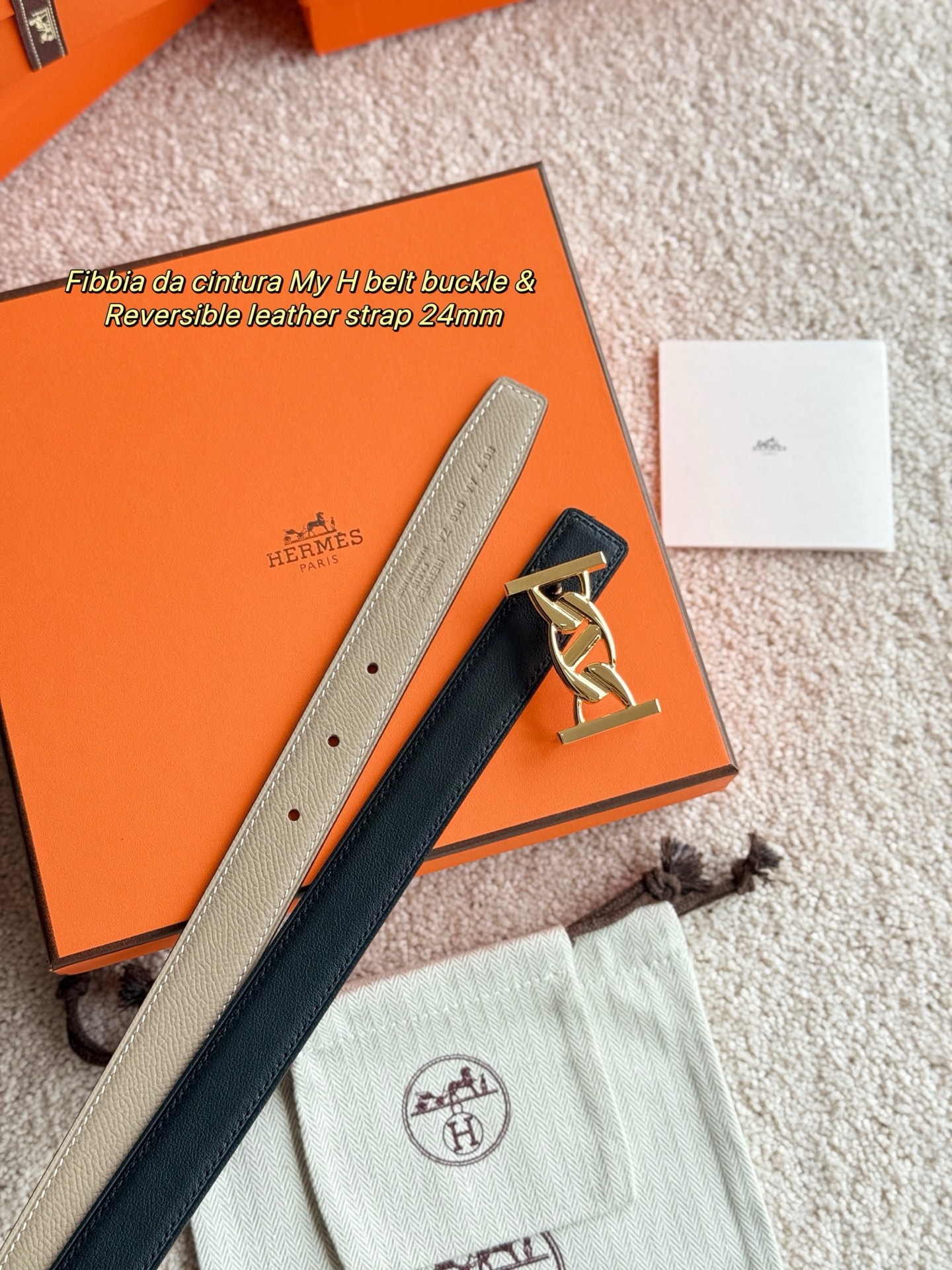 Hermès Women's Reversible Leather Belt 24mm - Iconic Style and Quality 5 i1748226102357 7893 0 4