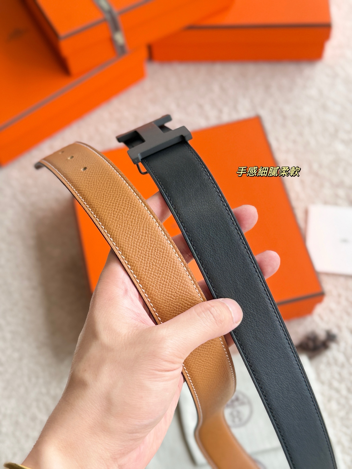 Hermes Constance Reversible Leather Belt, 32mm - Luxury Buckle & Strap 8 i1748481551575 3196 0 6