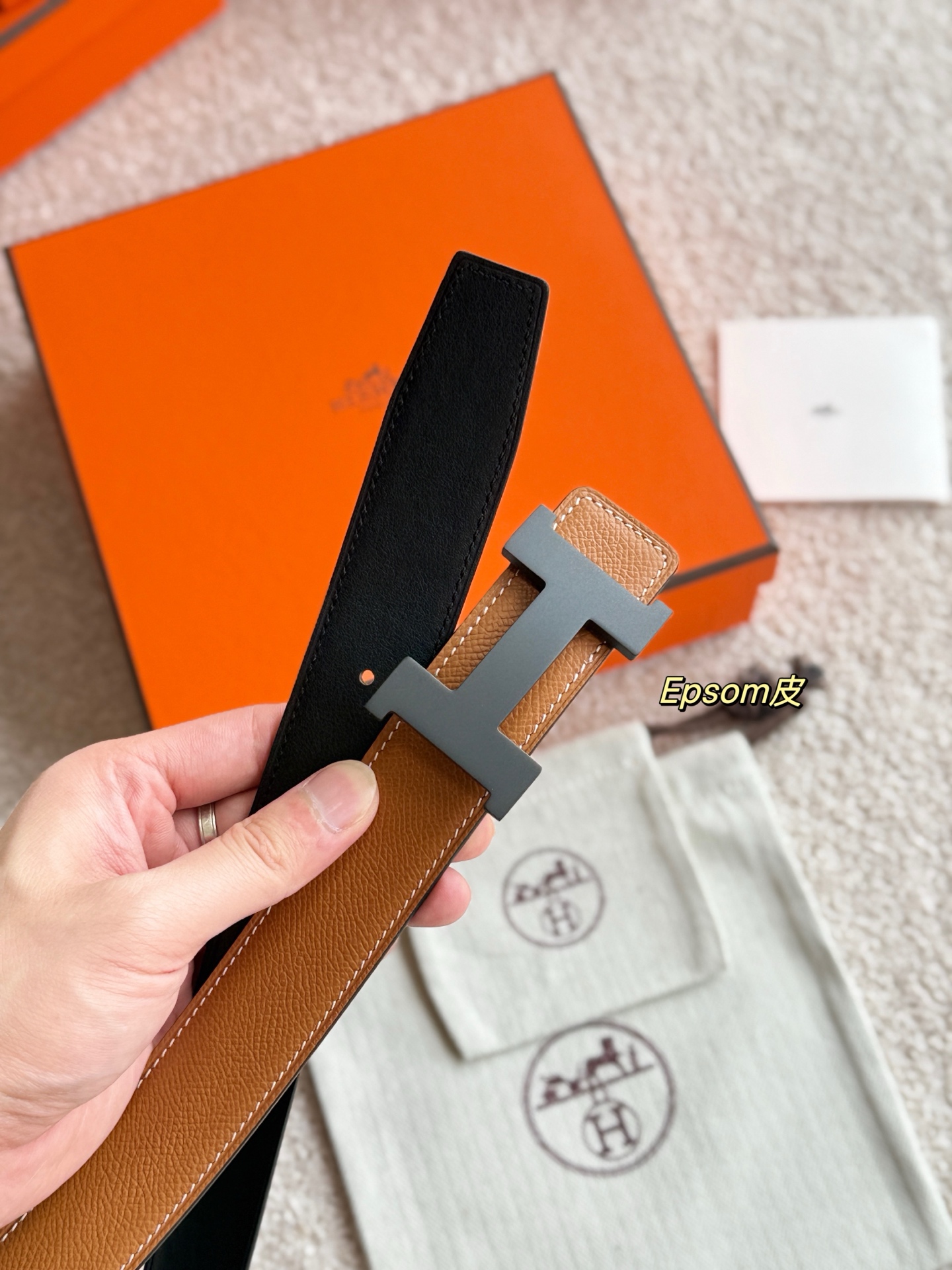 Hermes Constance Reversible Leather Belt, 32mm - Luxury Buckle & Strap 7 i1748481552840 3569 0 5