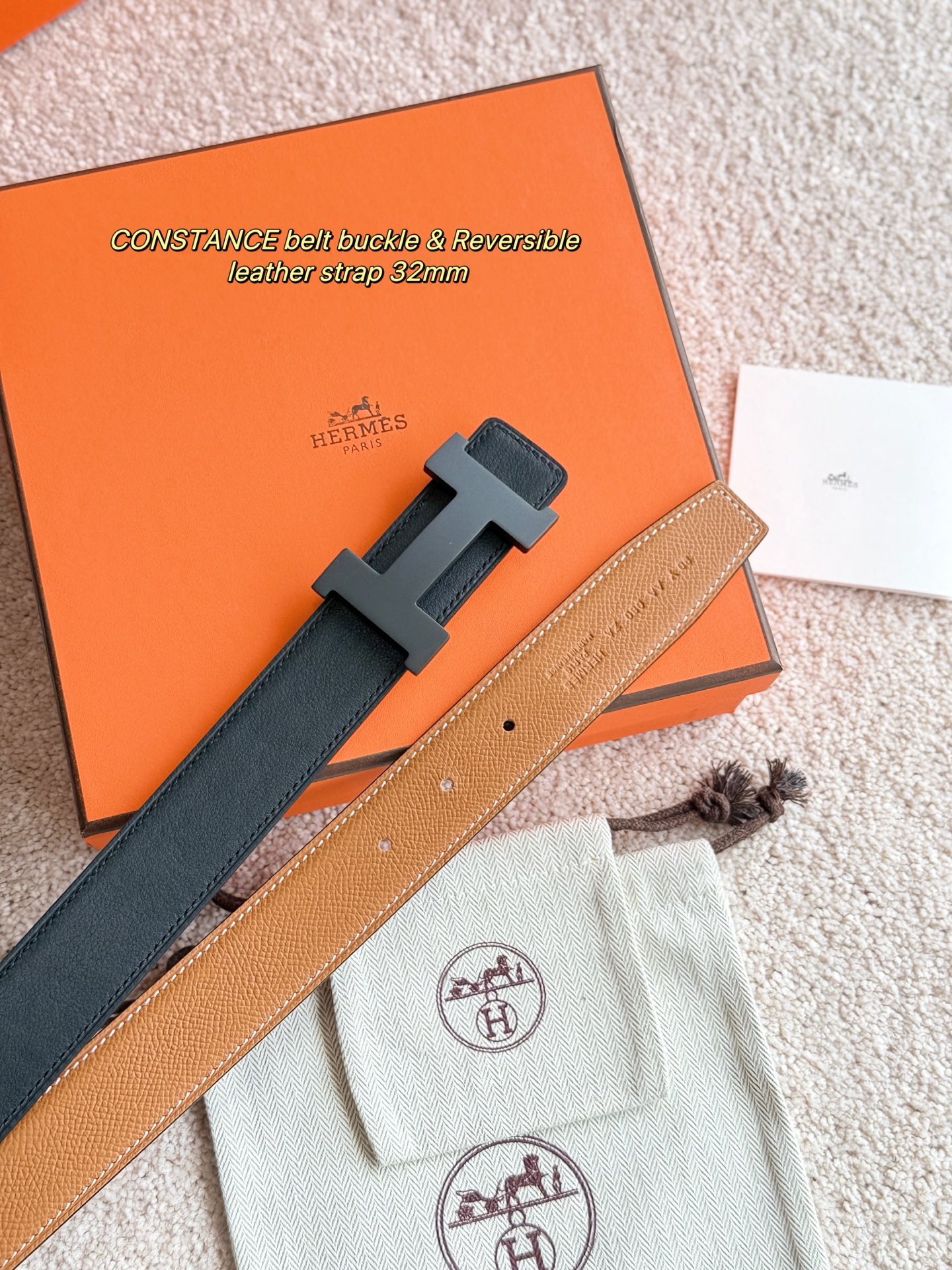 Hermes Constance Reversible Leather Belt, 32mm - Luxury Buckle & Strap 4 i1748481552867 7929 0 2