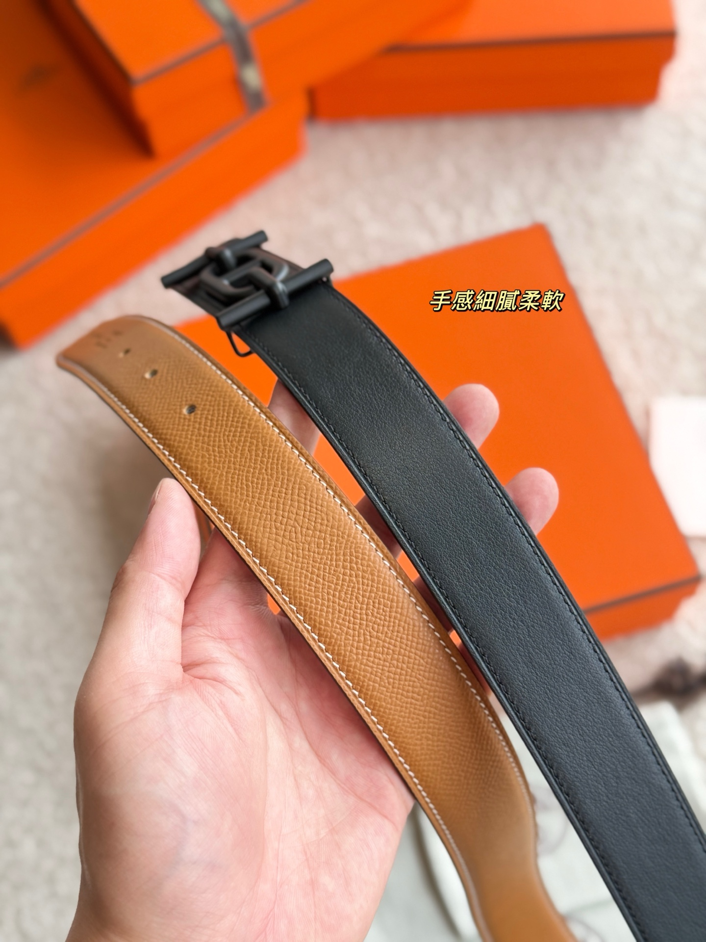 Hermès Ancre Buckle Epsom Leather Belt, 32mm, Reversible, Men's Fashion 7 i1748481628500 7754 0 6