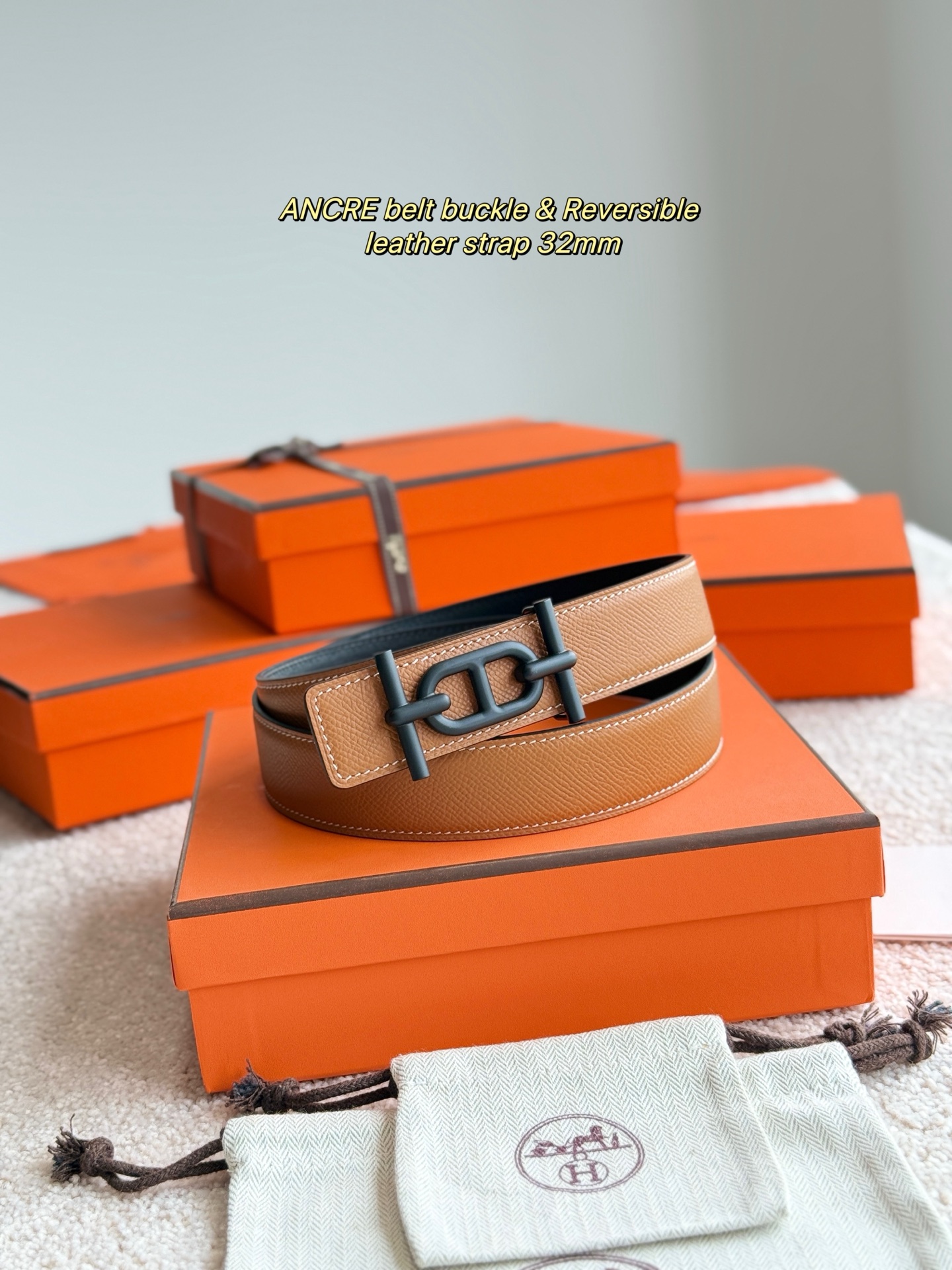 Hermès Ancre Buckle Epsom Leather Belt, 32mm, Reversible, Men's Fashion 2 i1748481628544 513 0 1