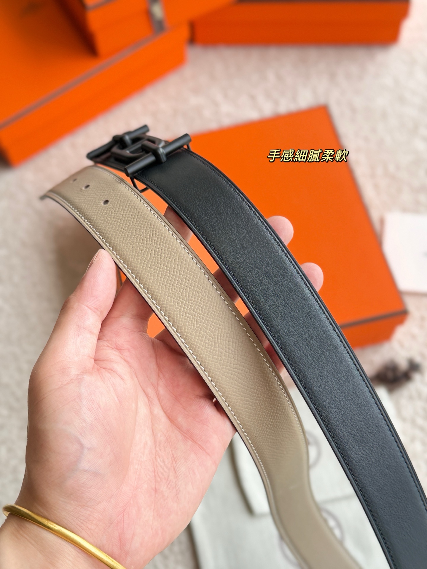 Hermes Ancre Belt, 32mm Epsom Leather, Designer Buckle, Luxury Gift for Men 7 i1748481651572 9054 0 6