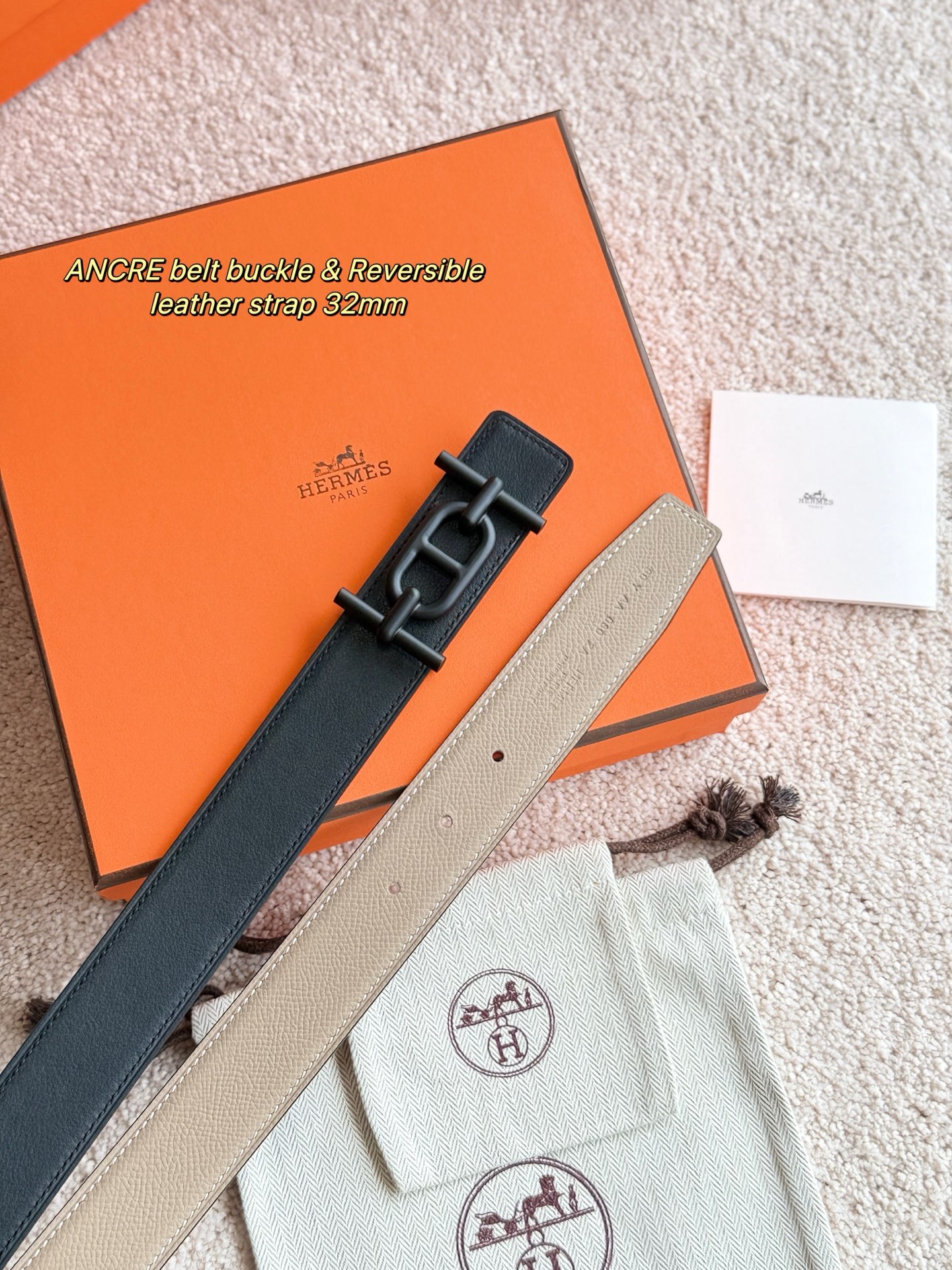 Hermes Ancre Belt, 32mm Epsom Leather, Designer Buckle, Luxury Gift for Men 3 i1748481651603 2194 0 2