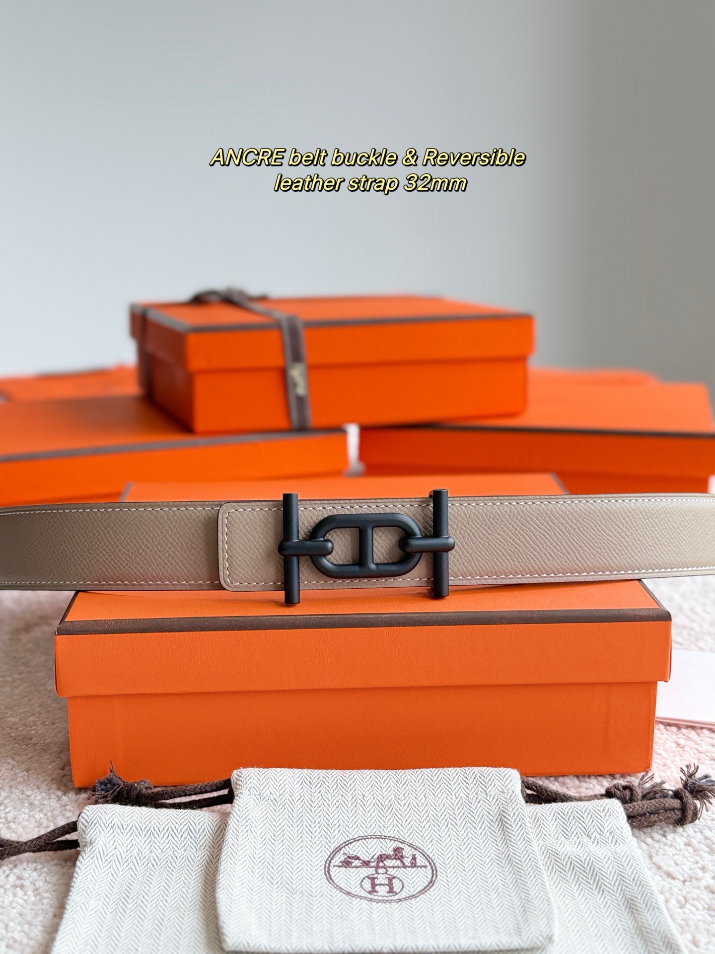 Hermes Ancre Belt, 32mm Epsom Leather, Designer Buckle, Luxury Gift for Men 2 i1748481652896 9088 0 1