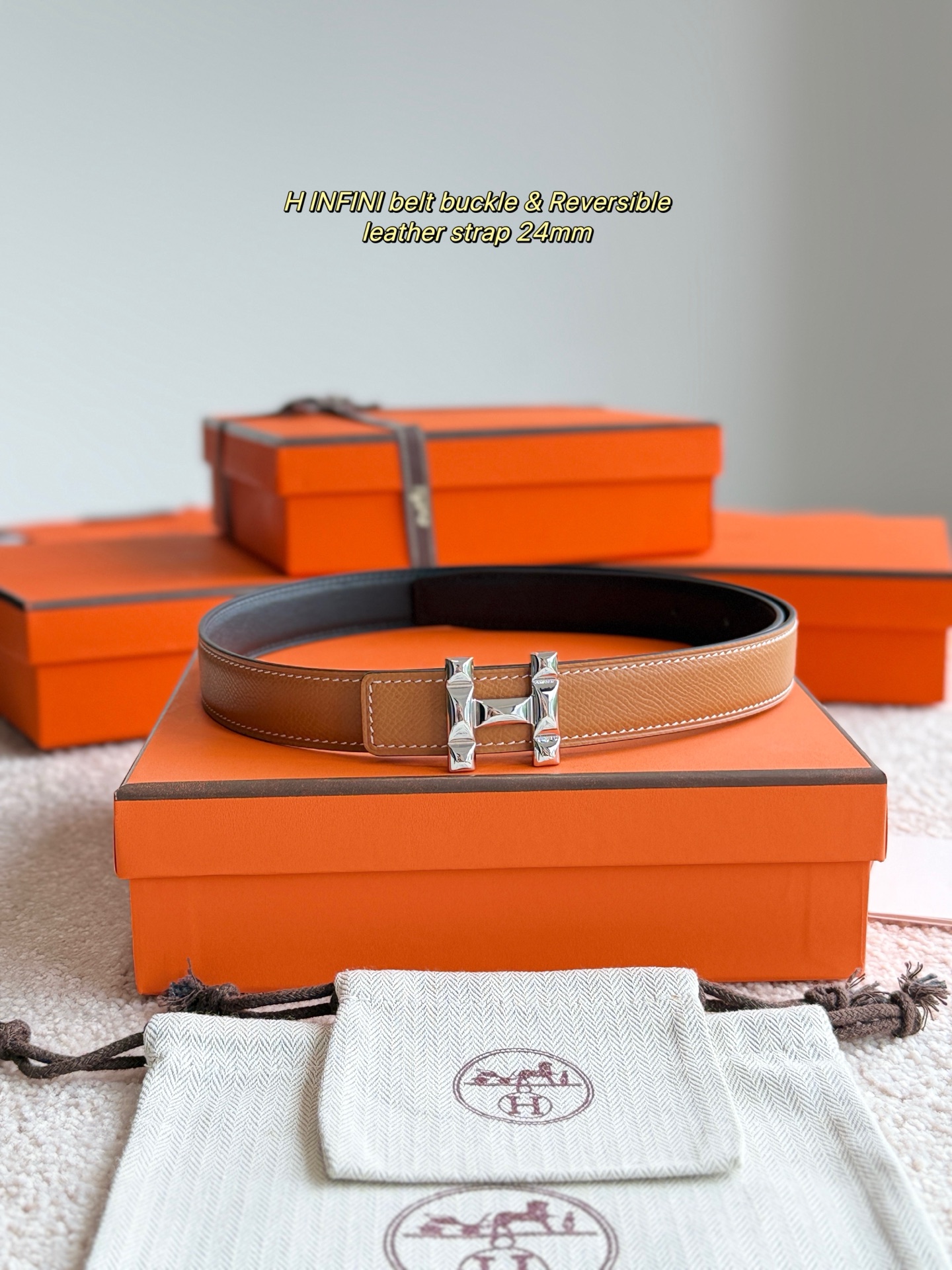 Elegant Hermes H Infini Belt: Refined Epsom Leather, 24MM Width, Timeless Style 3 i1748664840558 1431 0 0