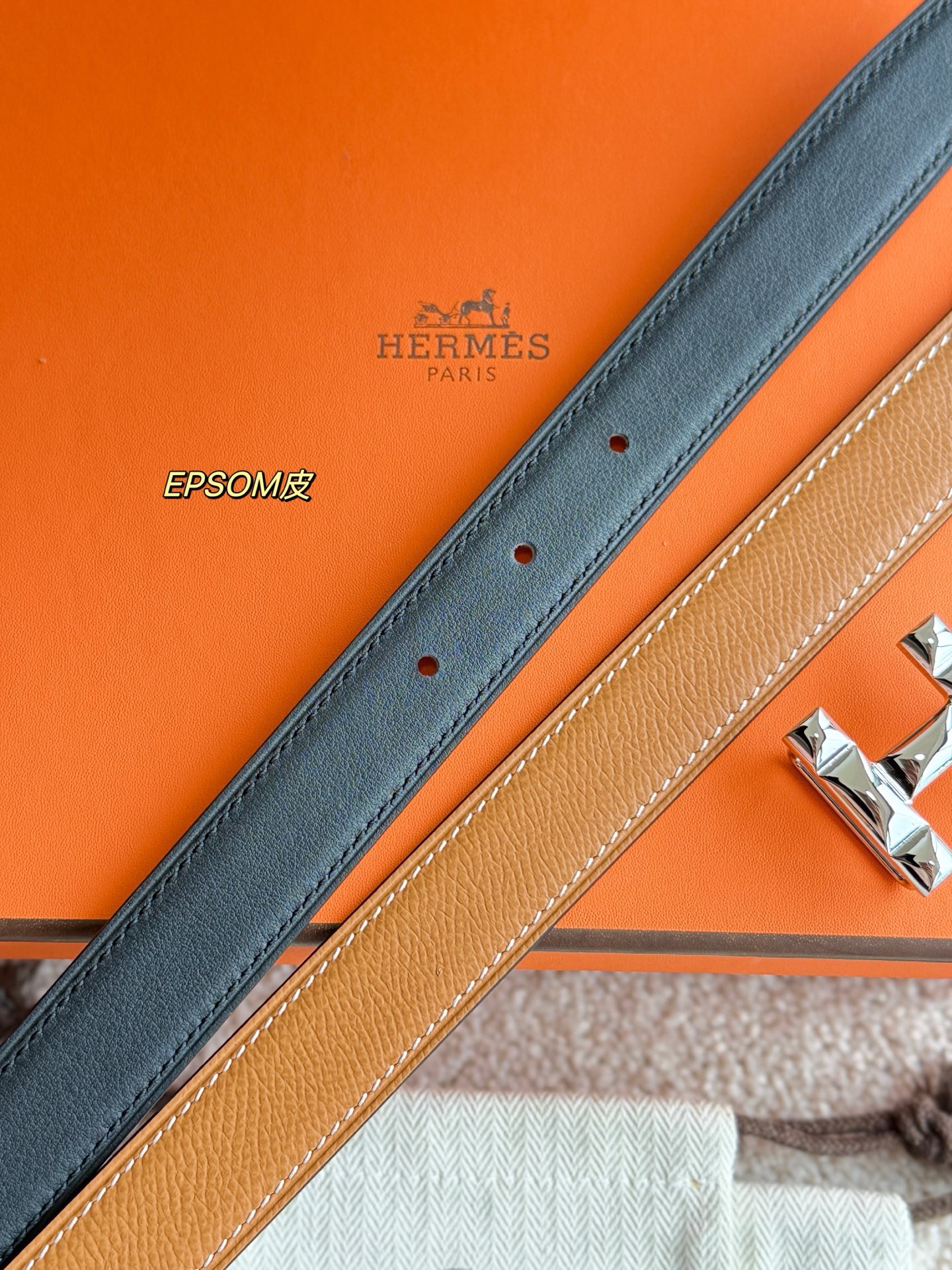Elegant Hermes H Infini Belt: Refined Epsom Leather, 24MM Width, Timeless Style 9 i1748664842453 5105 0 6