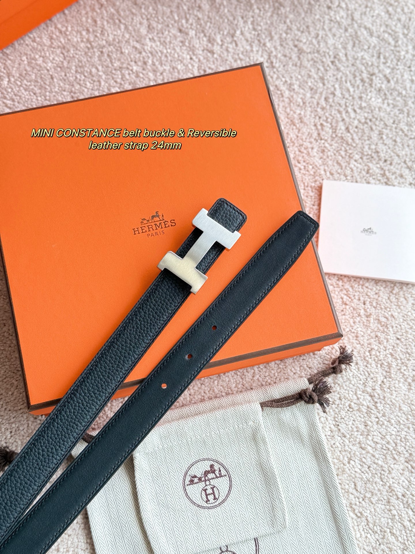 Hermès Mini Constance Reversible Belt 24MM - Togo Leather & Signature Buckle 3 i1748738838494 7200 0 2