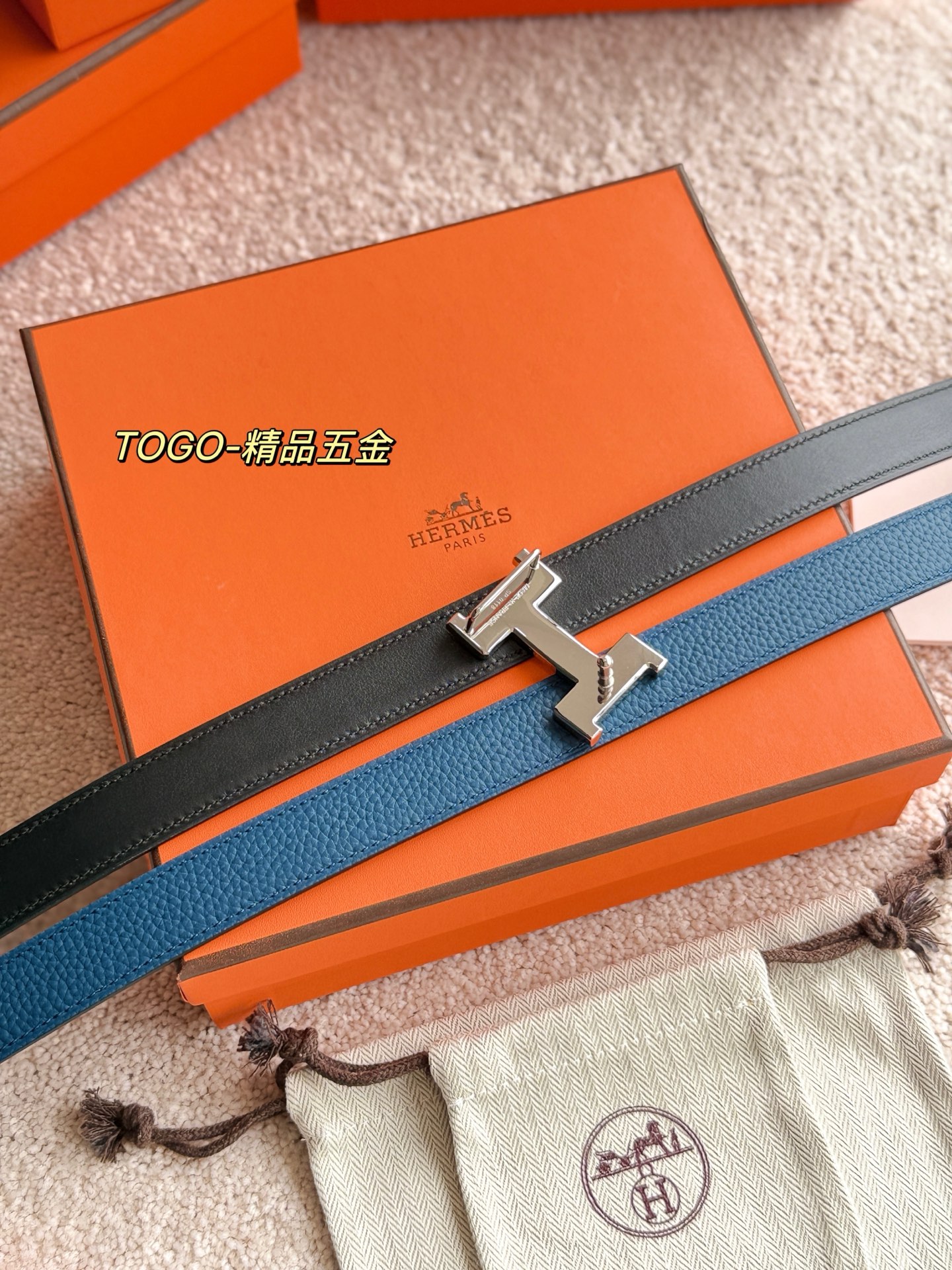 Hermes Women's Mini Constance Reversible Togo Leather Belt - 24mm 6 i1748738854908 790 0 5