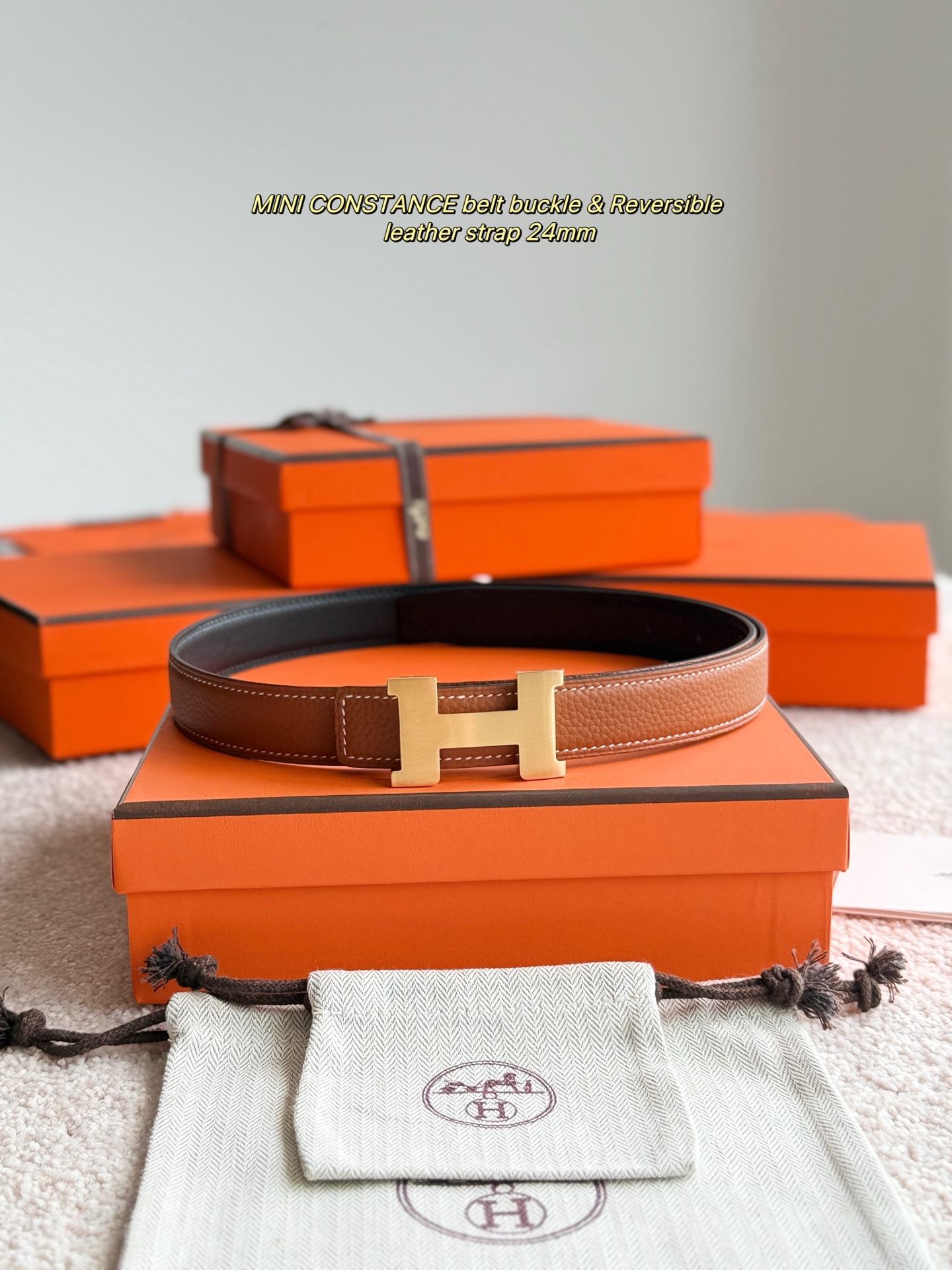 Hermes Mini Constance Reversible Belt Buckle Togo Leather Strap 24mm 2 i1748738870809 8923 0 0
