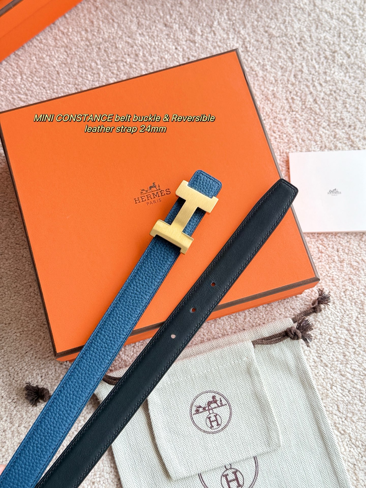 Hermes Mini Constance Reversible Leather Belt 24MM - Luxury Women's Fashion 4 i1748738884986 7689 0 2