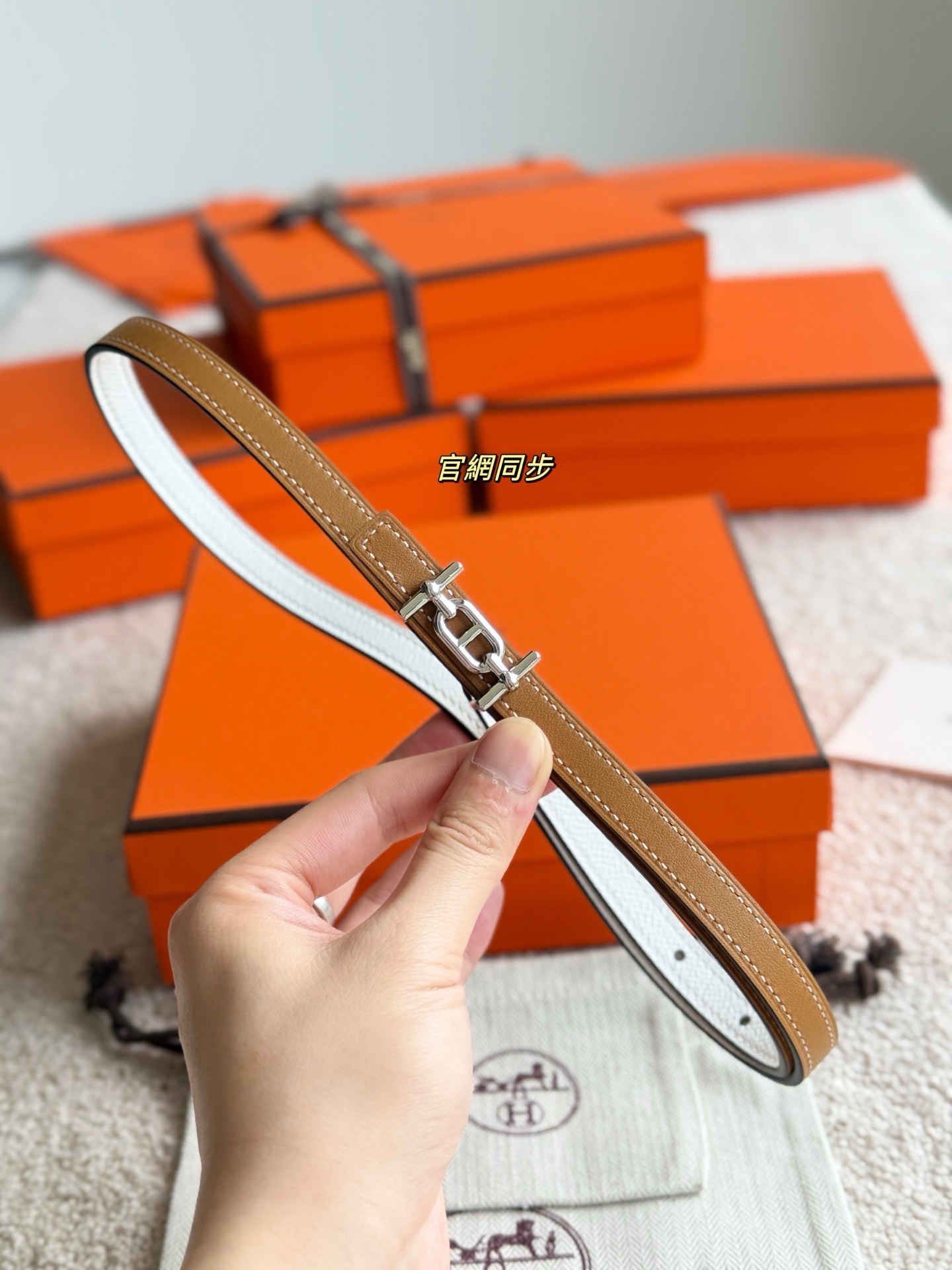 Hermes Women's Ancre Buckle Epsom Leather Belt, 13mm - Elegant & Timeless 6 i1749365601835 5069 0 3