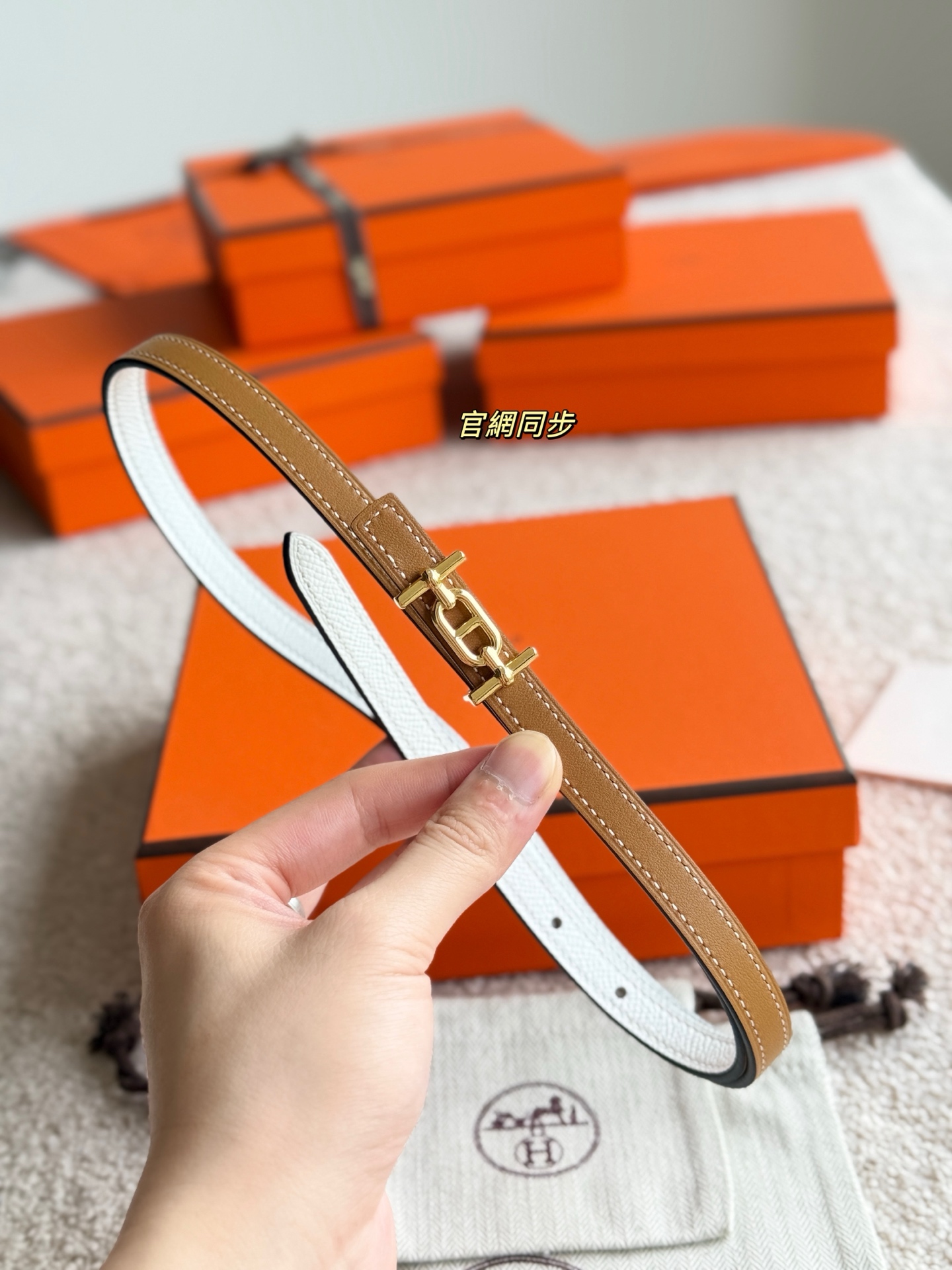 Hermès Ancre 13mm Epsom Leather Belt with Gold Hardware for Women 6 i1749365631115 3129 0 3