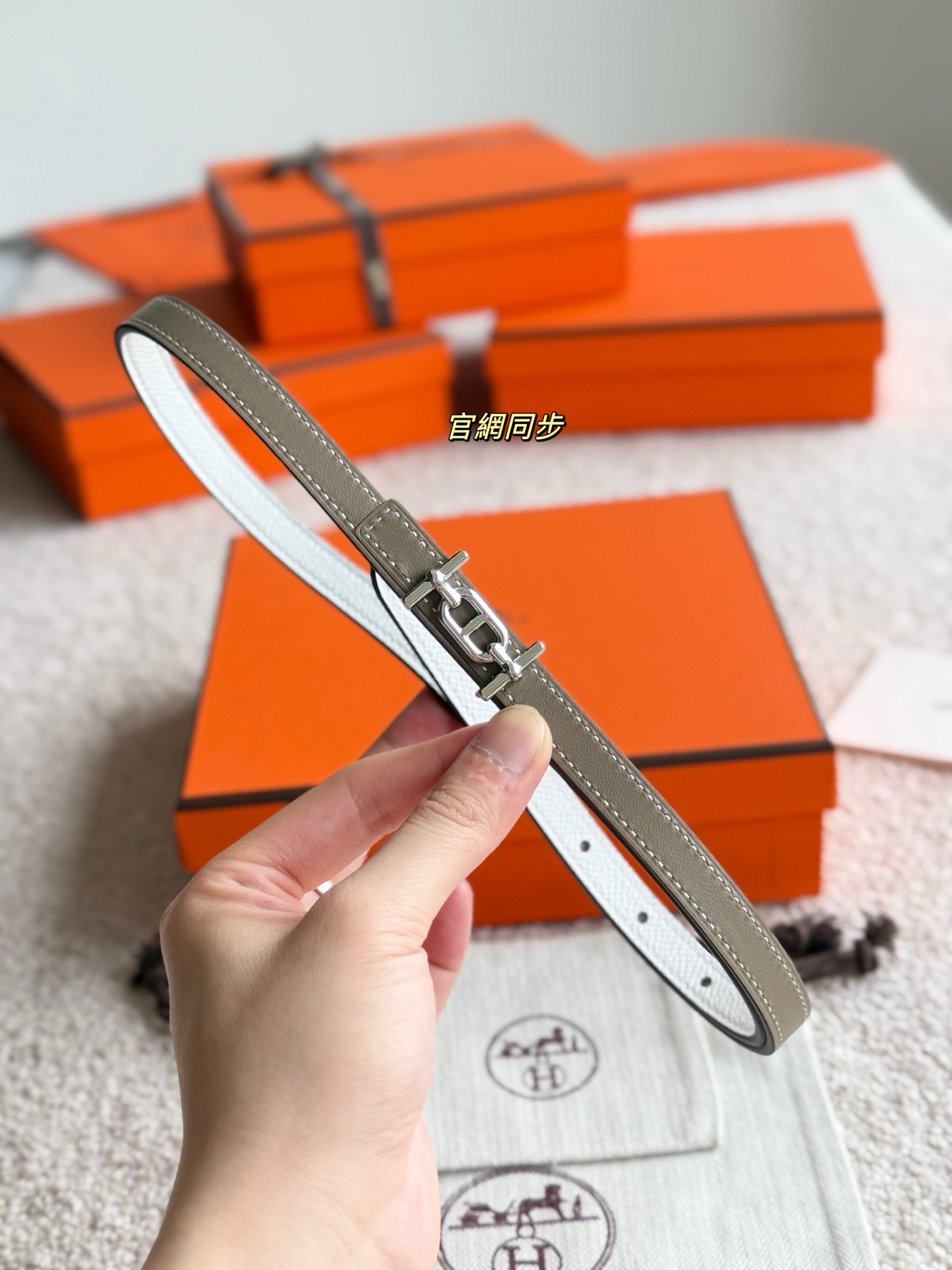 Hermès Ancre Epsom Leather Belt, 13mm - Elegant Women's Accessory 6 i1749365680610 3631 0 3