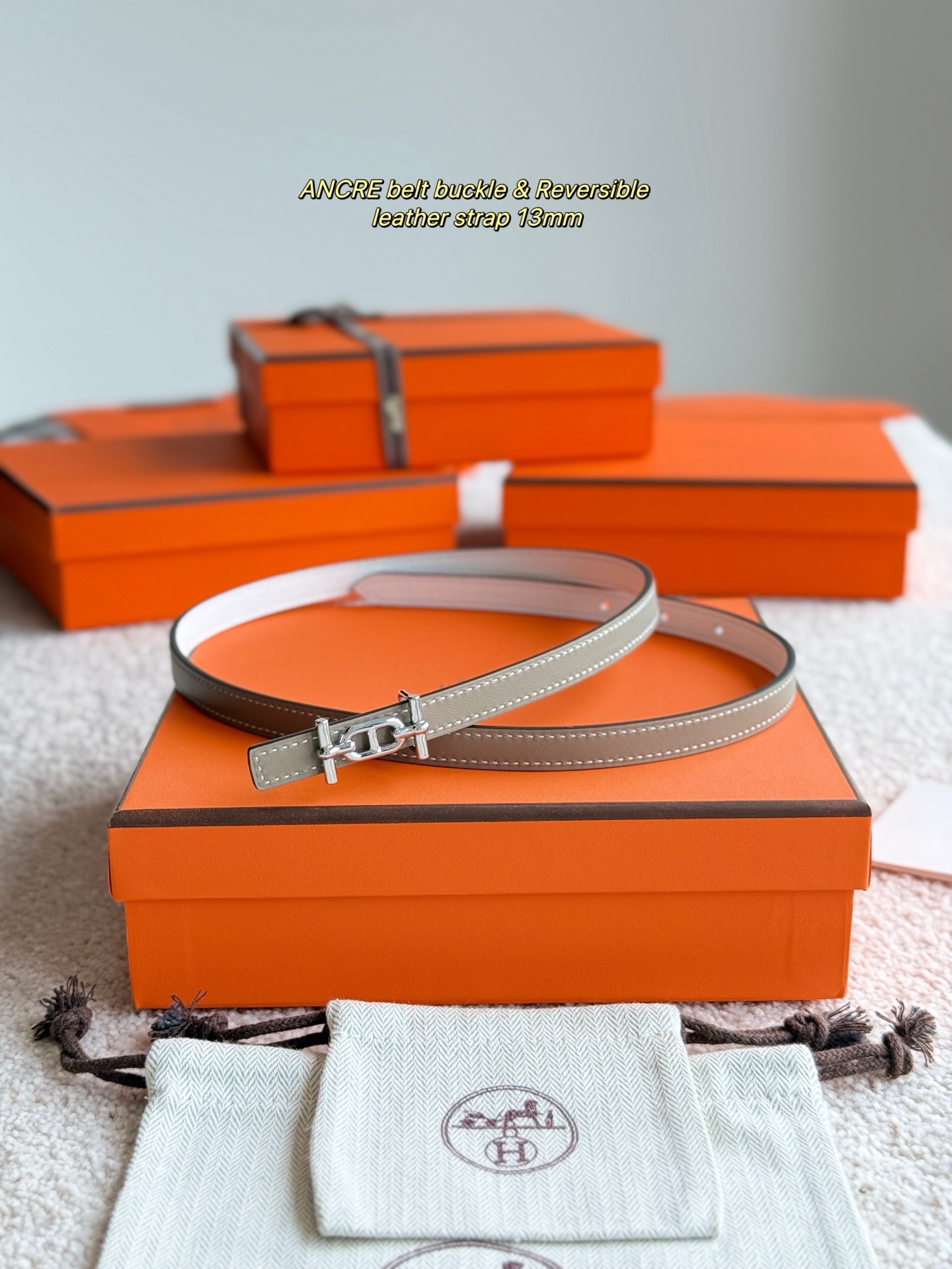 Hermès Ancre Epsom Leather Belt, 13mm - Elegant Women's Accessory 3 i1749365680629 6269 0 0
