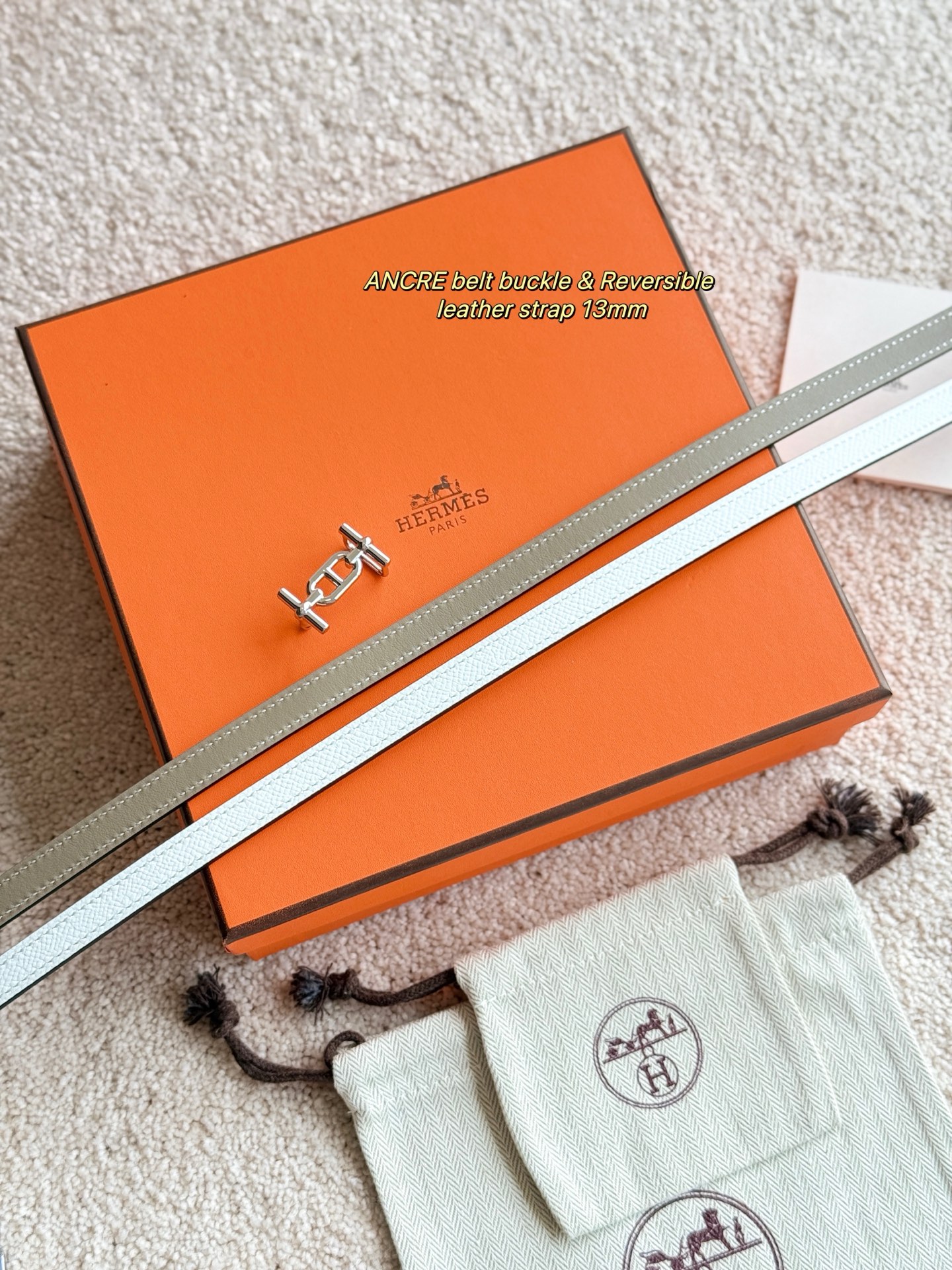 Hermès Ancre Epsom Leather Belt, 13mm - Elegant Women's Accessory 5 i1749365680633 8318 0 2