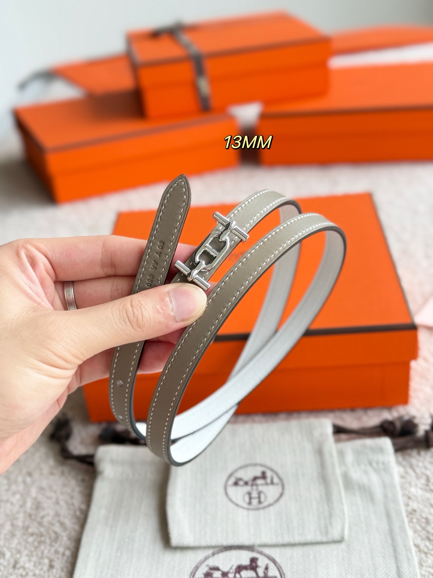 Hermès Ancre Epsom Leather Belt, 13mm - Elegant Women's Accessory 7 i1749365680640 1377 0 4