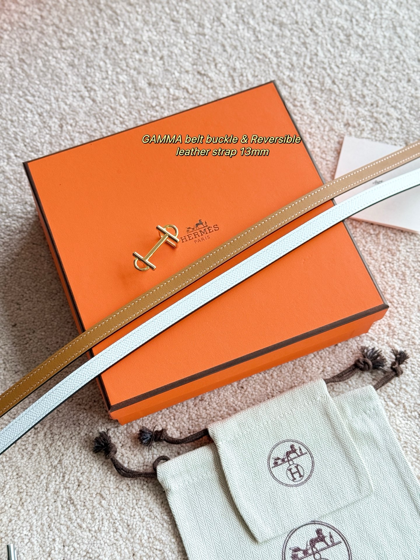 Hermes Women's Gamma Belt, 13mm - Epsom Leather, Gold-Plated Buckle 4 i1749366105274 5536 0 2