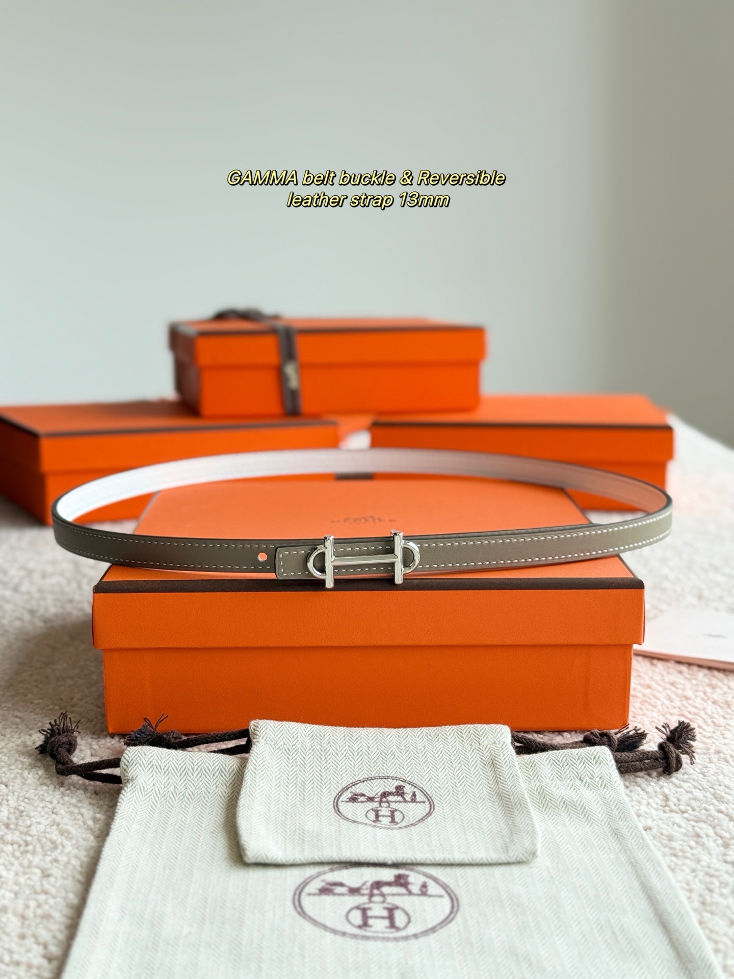 Hermes Women's Gamma Reversible Leather Belt, 13mm - Elegant & Versatile 3 i1749366126805 3671 0 0