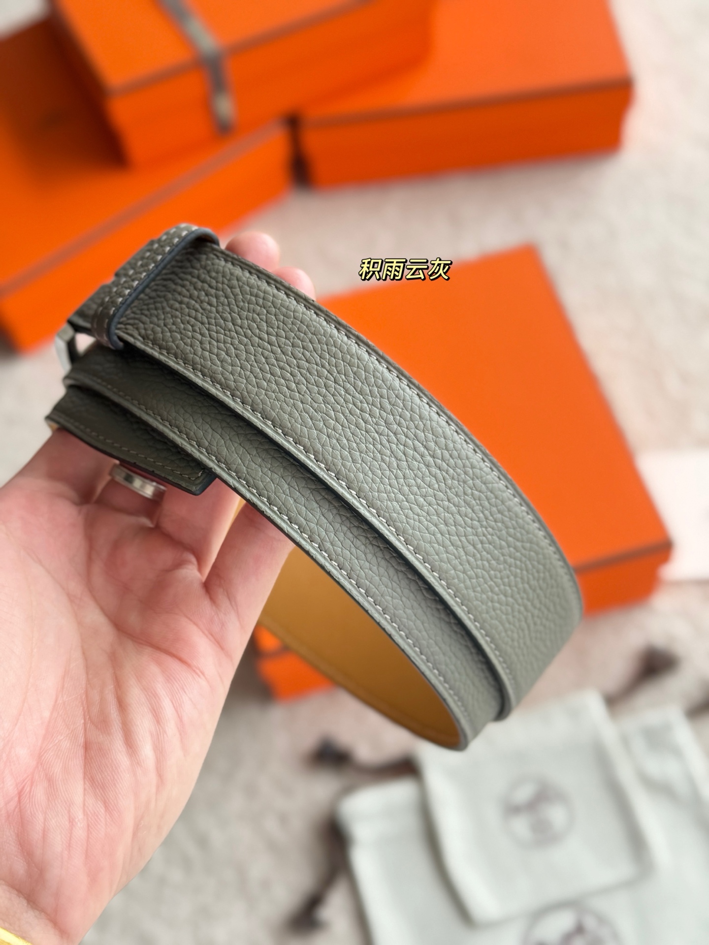 Hermès 宽 3.5cm · 代购级 爱马仕 ROMAIN 35 BELT 进口Togo皮 精品针扣 高品质