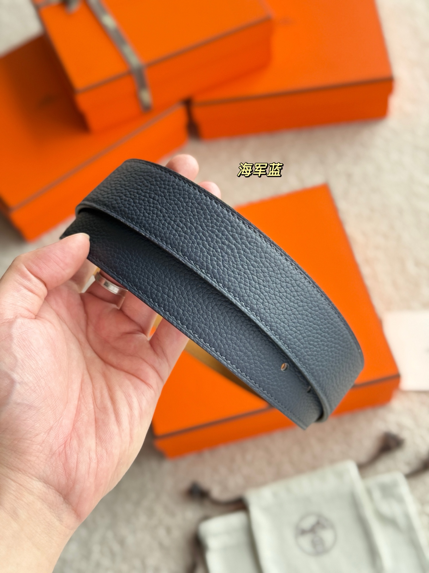 Hermès 宽 3.5cm · 代购级 爱马仕 ROMAIN 35 BELT 进口Togo皮 精品针扣 高品质