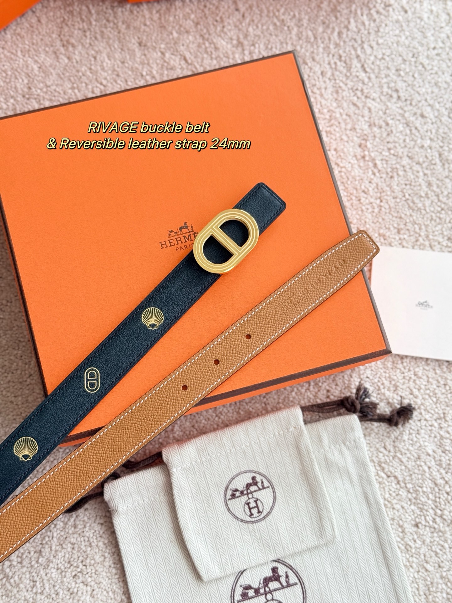 Hermès Rivage Belt, Epsom Leather, 24mm - Elegant Women's Belt 3 i1750390754900 2899 0 1