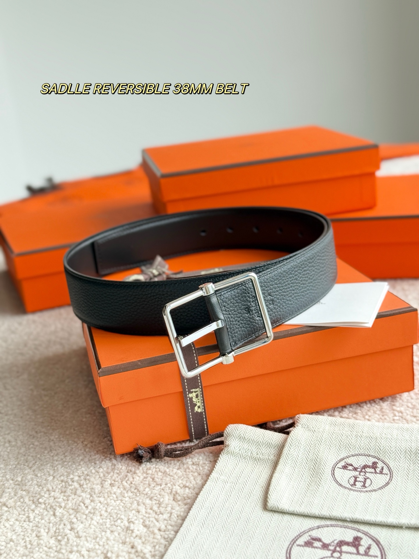 Hermes Style Leather Men's Belts Lookbook Reference image 1