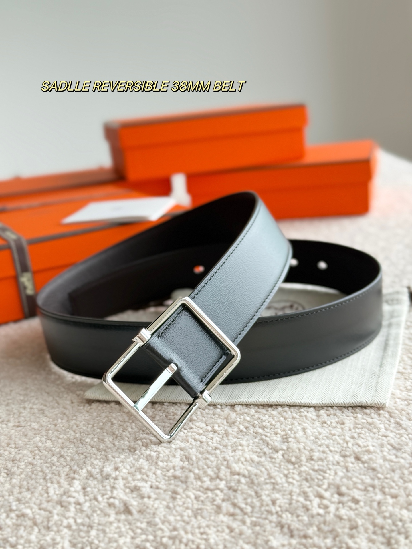 Hermes Style Leather Men's Belts Lookbook Reference image 2