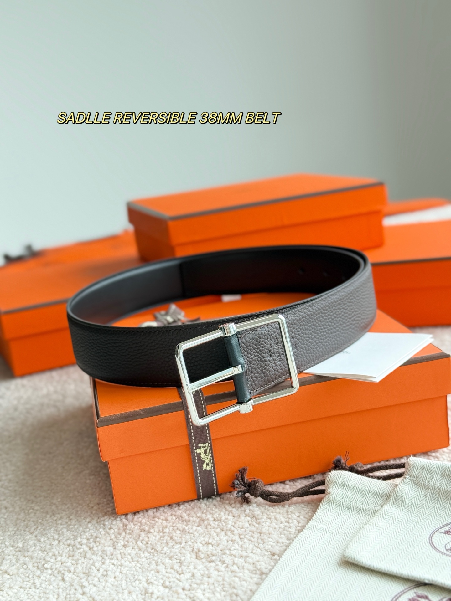 Hermes Style Leather Men's Belts Lookbook Reference image 1