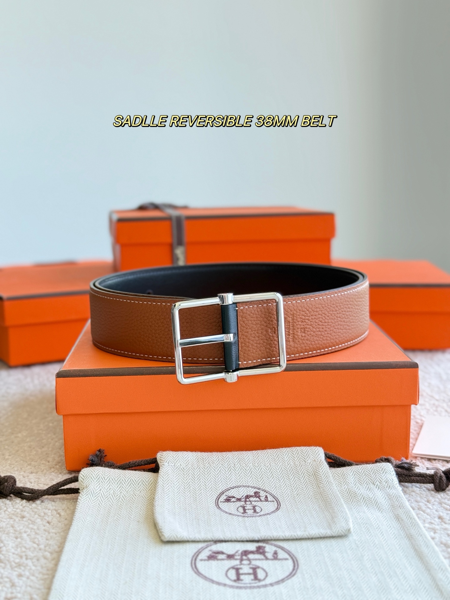 Hermes Style Leather Men's Belts Lookbook Reference image 1