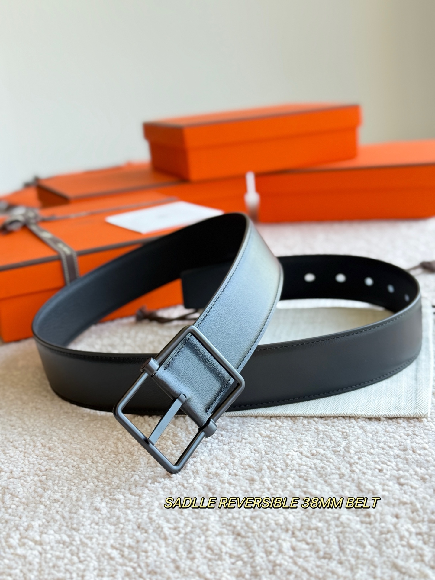 Hermes Style Leather Men's Belts Lookbook Reference image 2