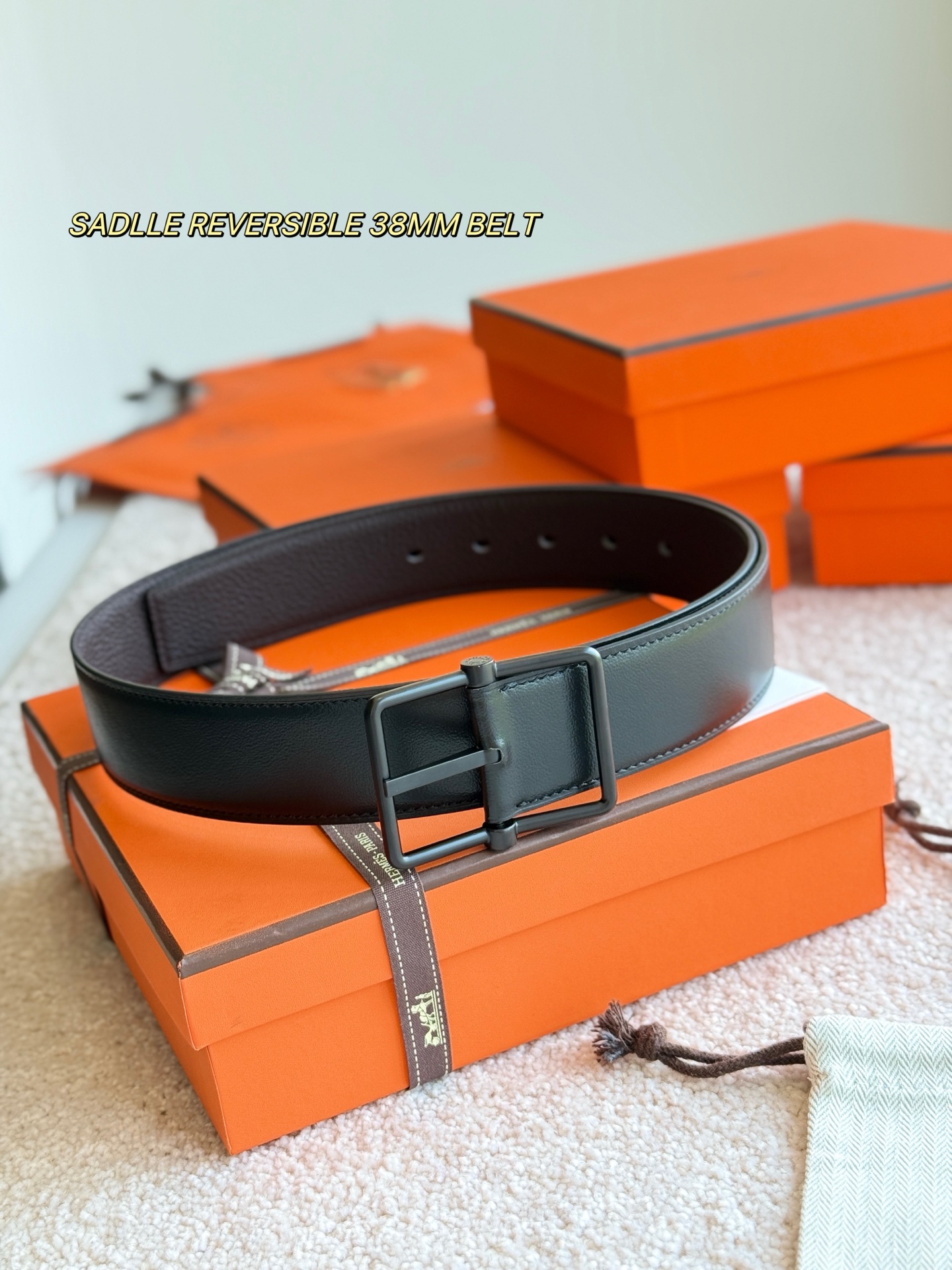 Hermes Style Leather Men's Belts Lookbook Reference image 1