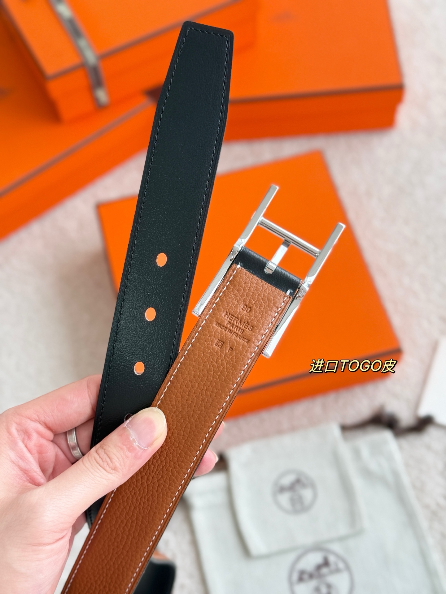 ❤️‍🆕QUENTIN REVERSIBLE 32MM BELT❤️‍🆕